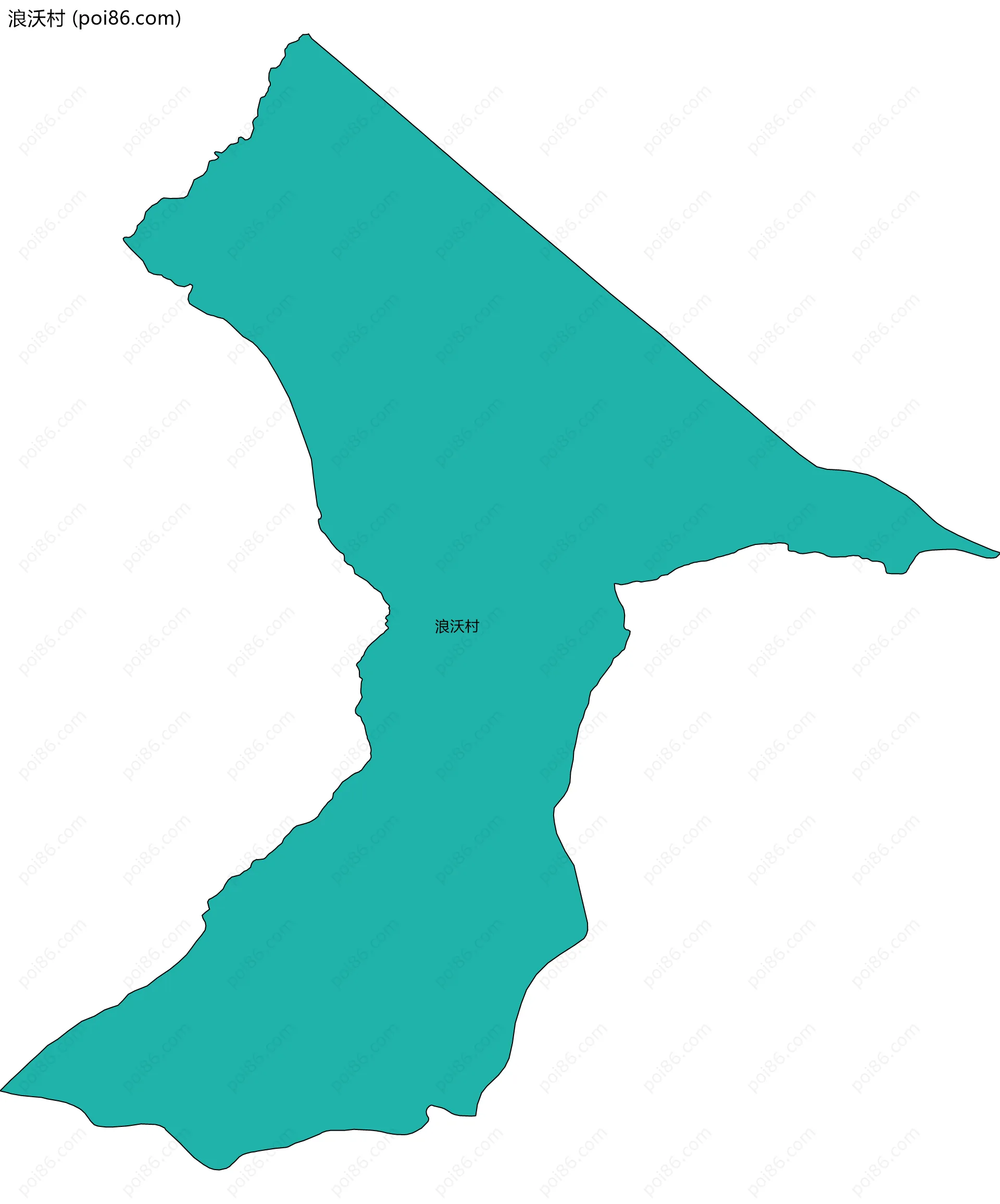 浪沃村边界地图