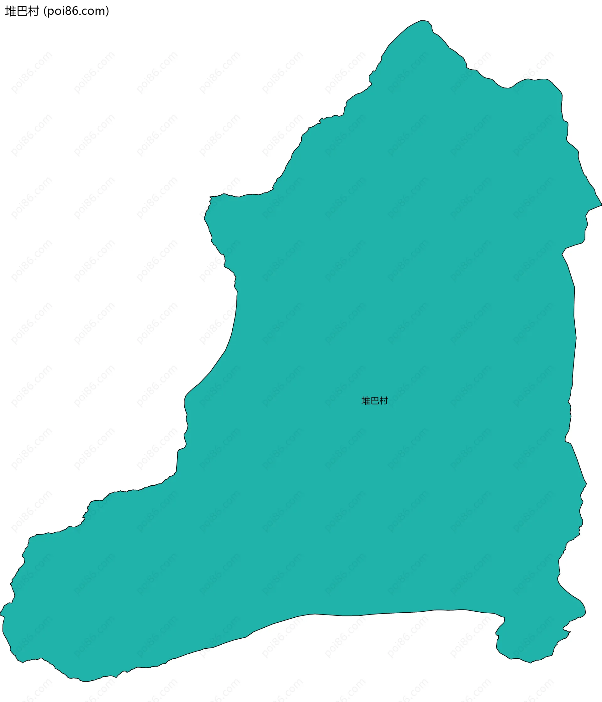 堆巴村边界地图