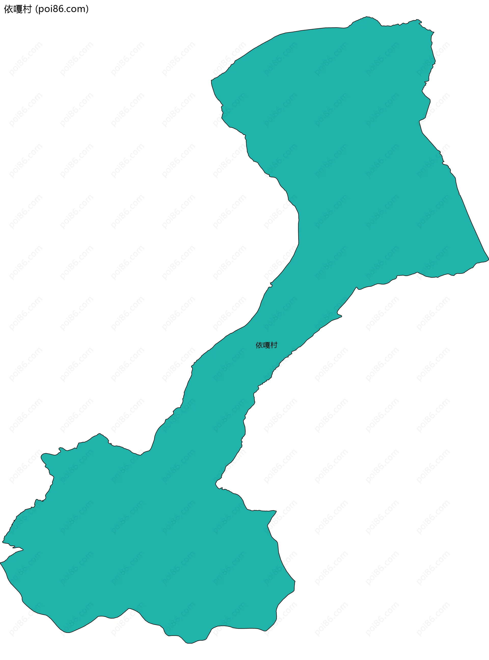 依嘎村边界地图