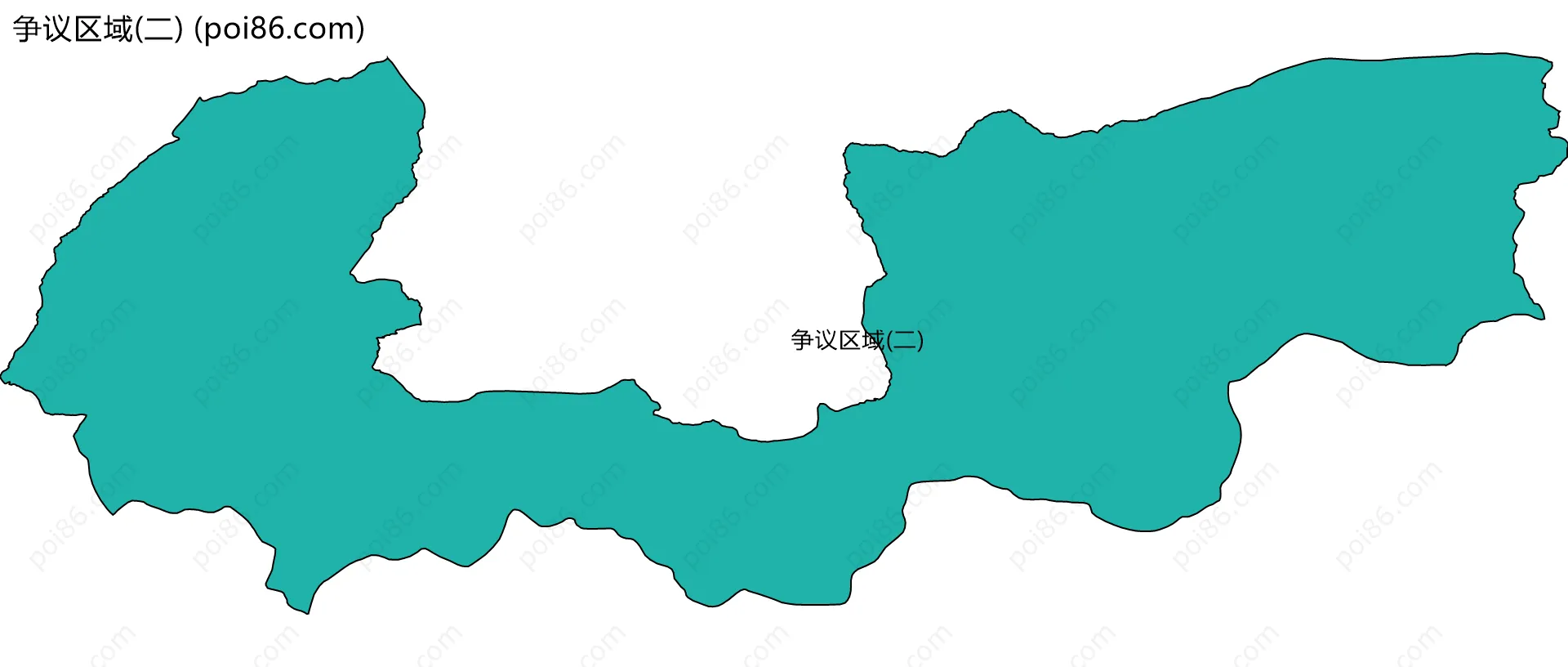 争议区域(二)边界地图