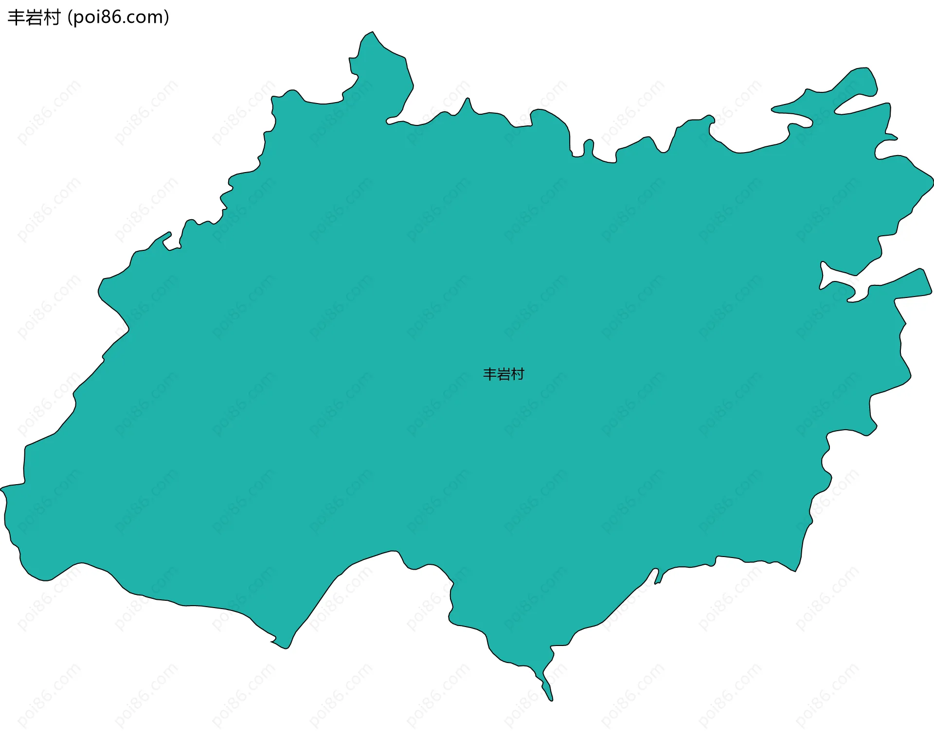 丰岩村边界地图