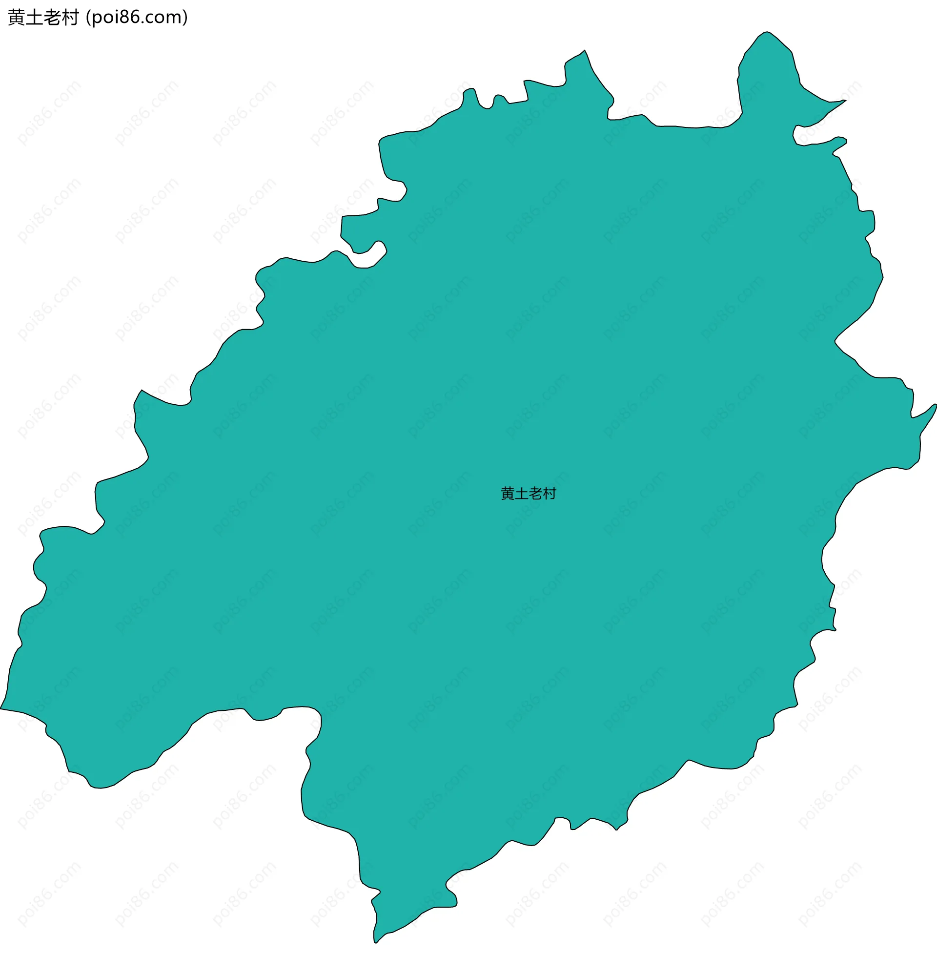 黄土老村边界地图
