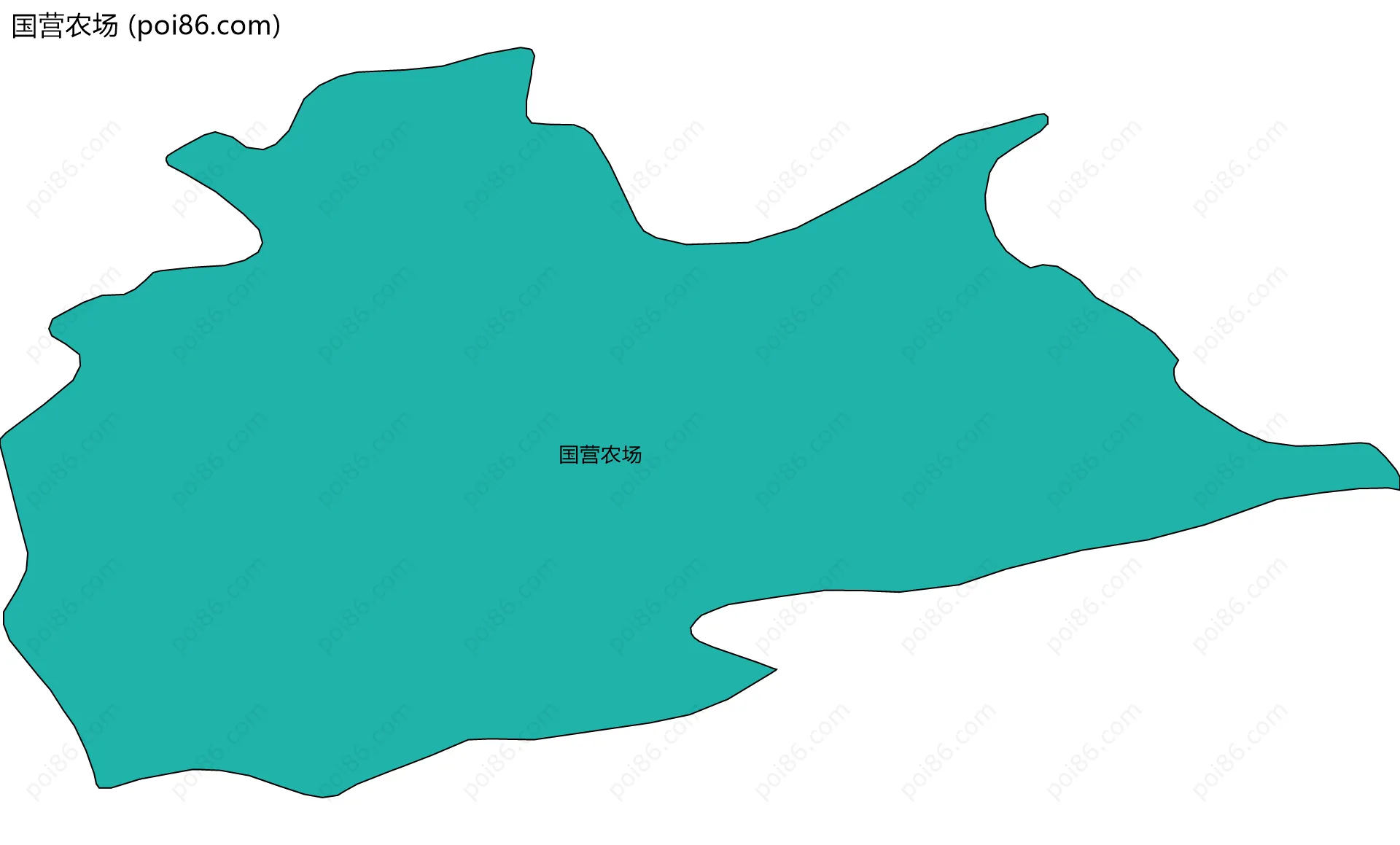 国营农场边界地图