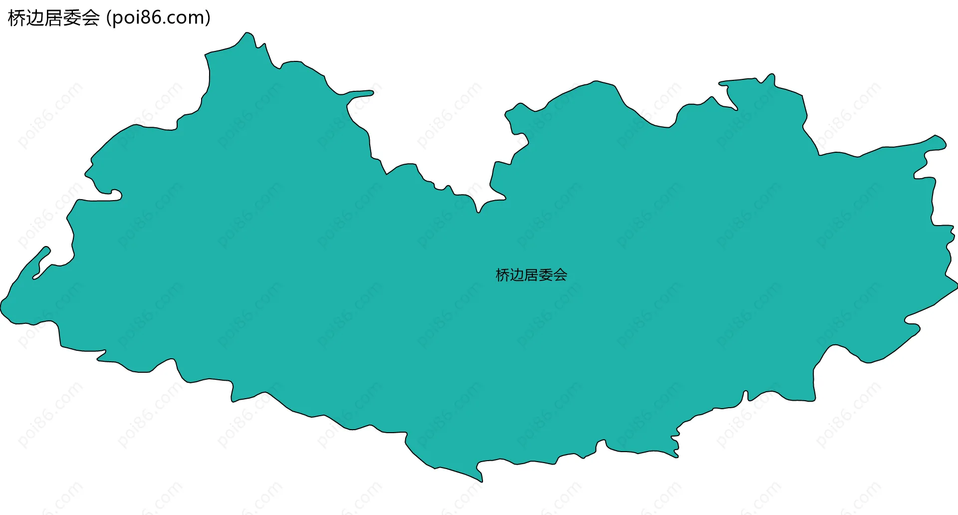 桥边居委会边界地图