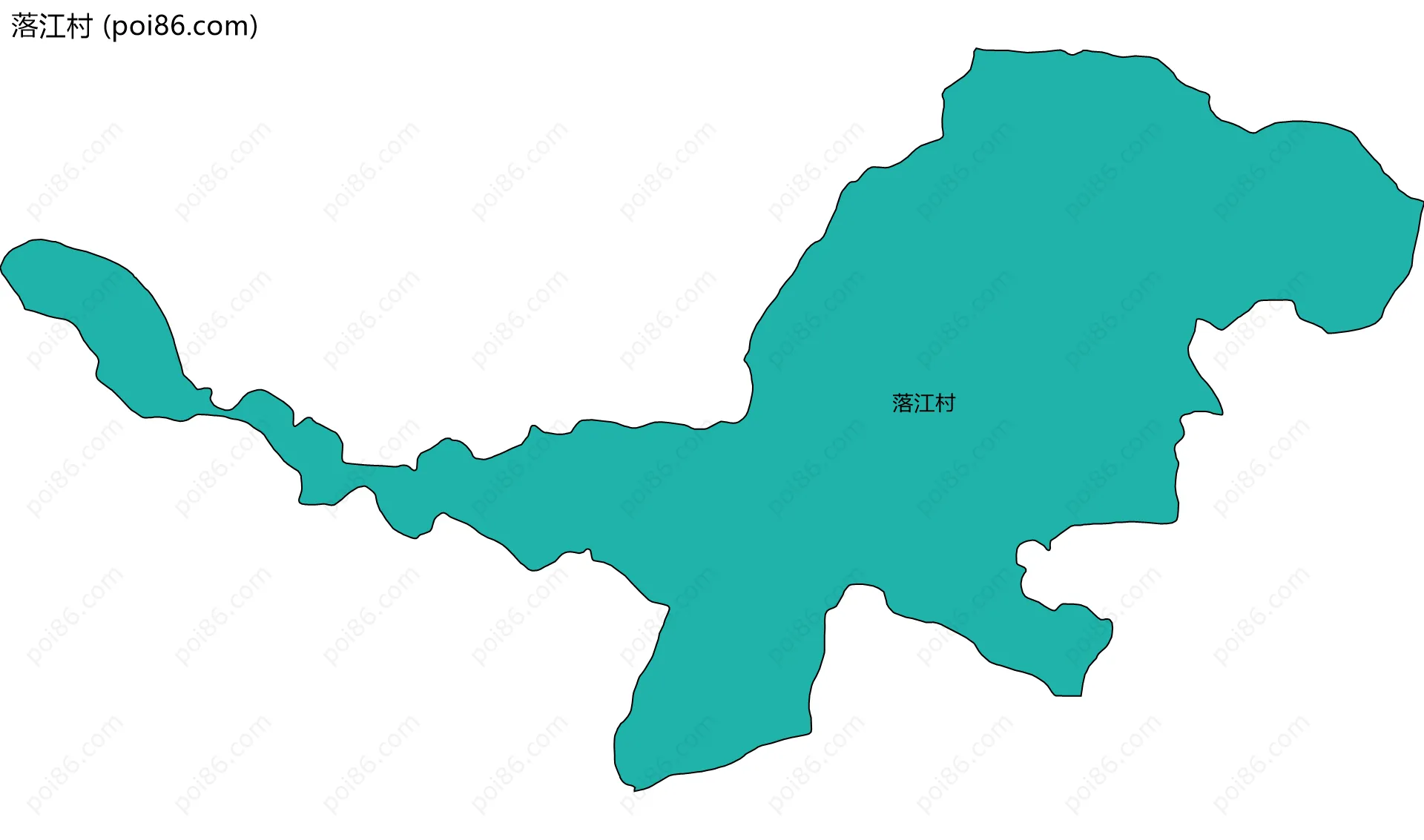 落江村边界地图