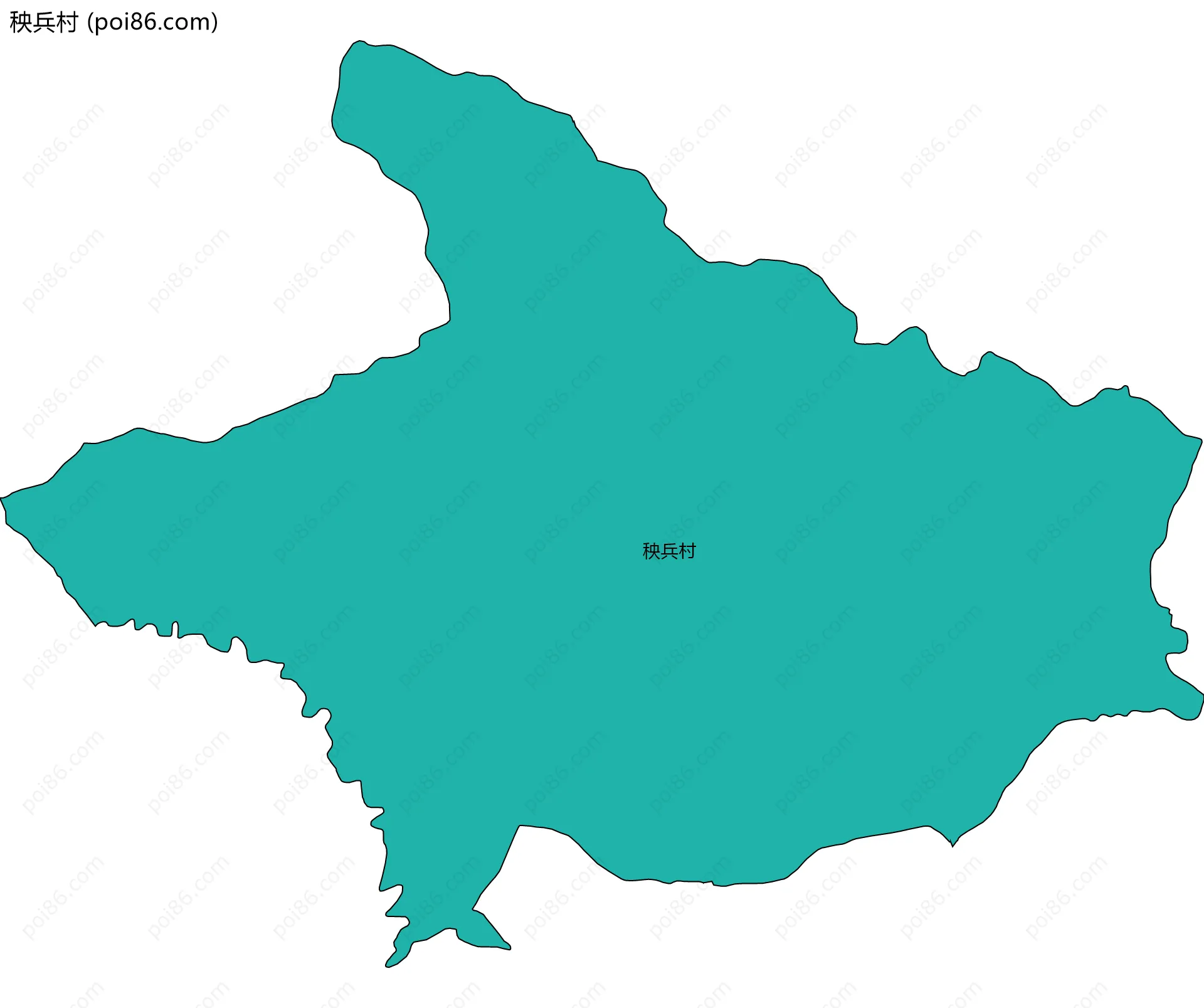 秧兵村边界地图