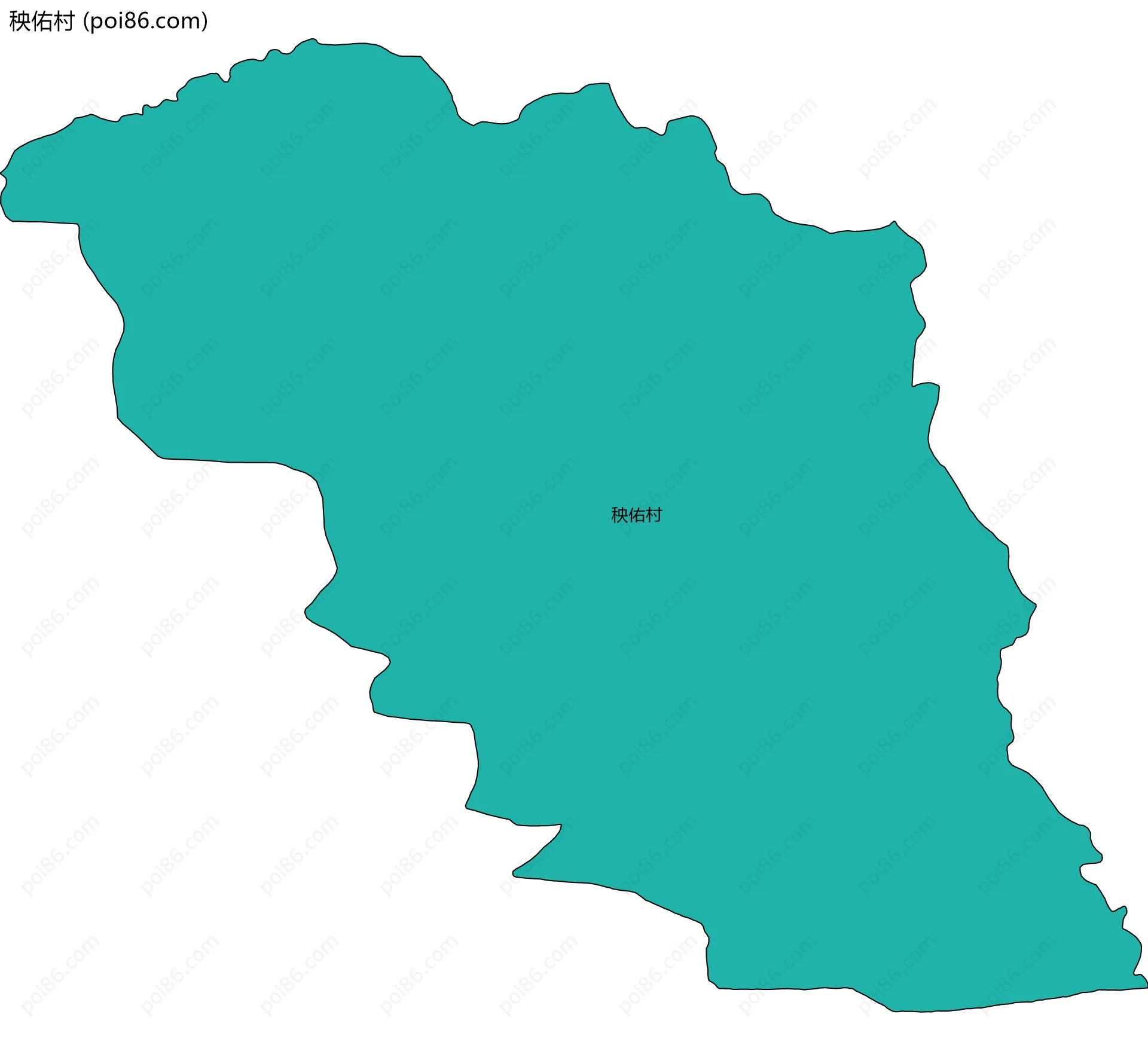 秧佑村边界地图
