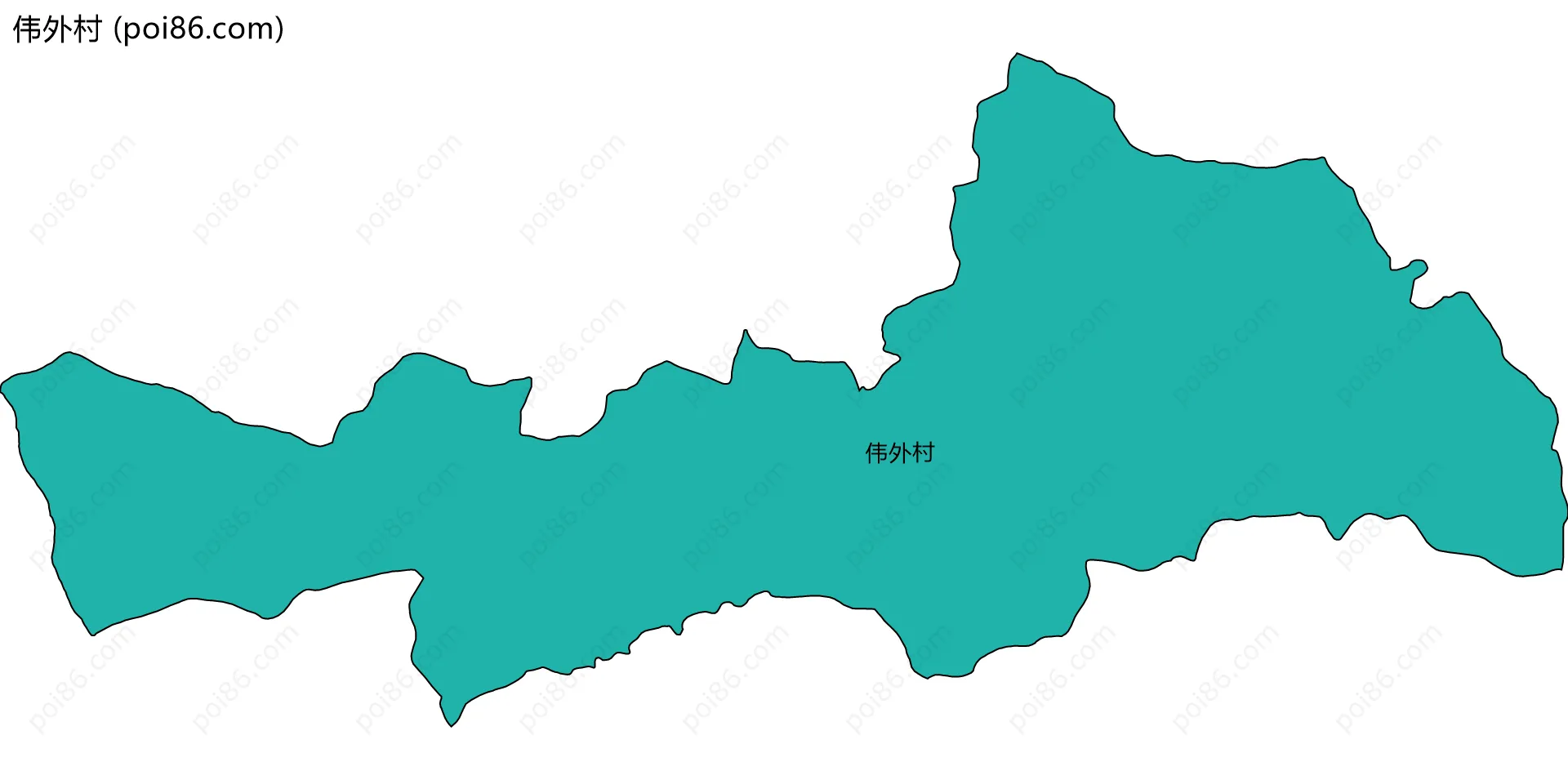 伟外村边界地图