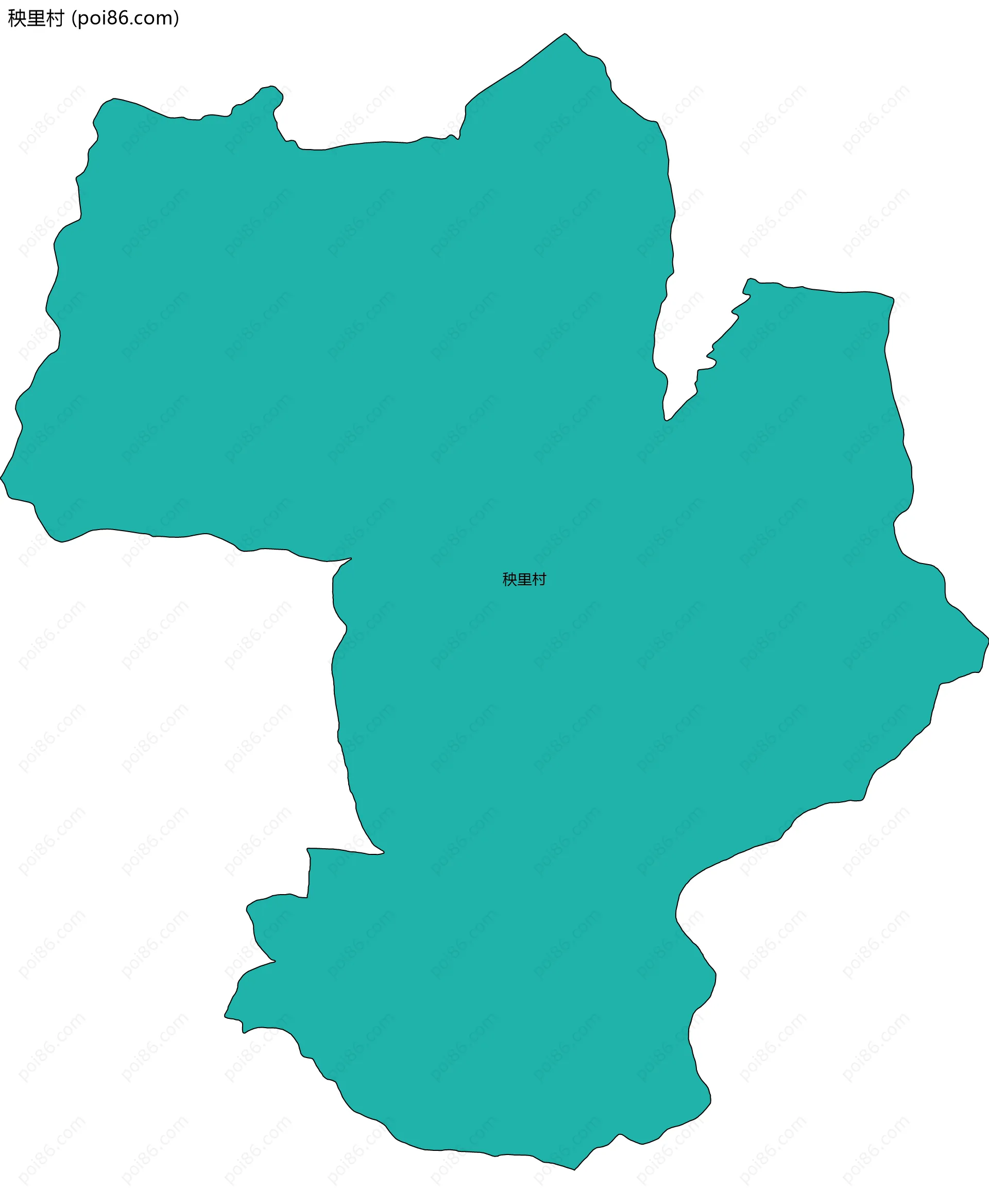 秧里村边界地图