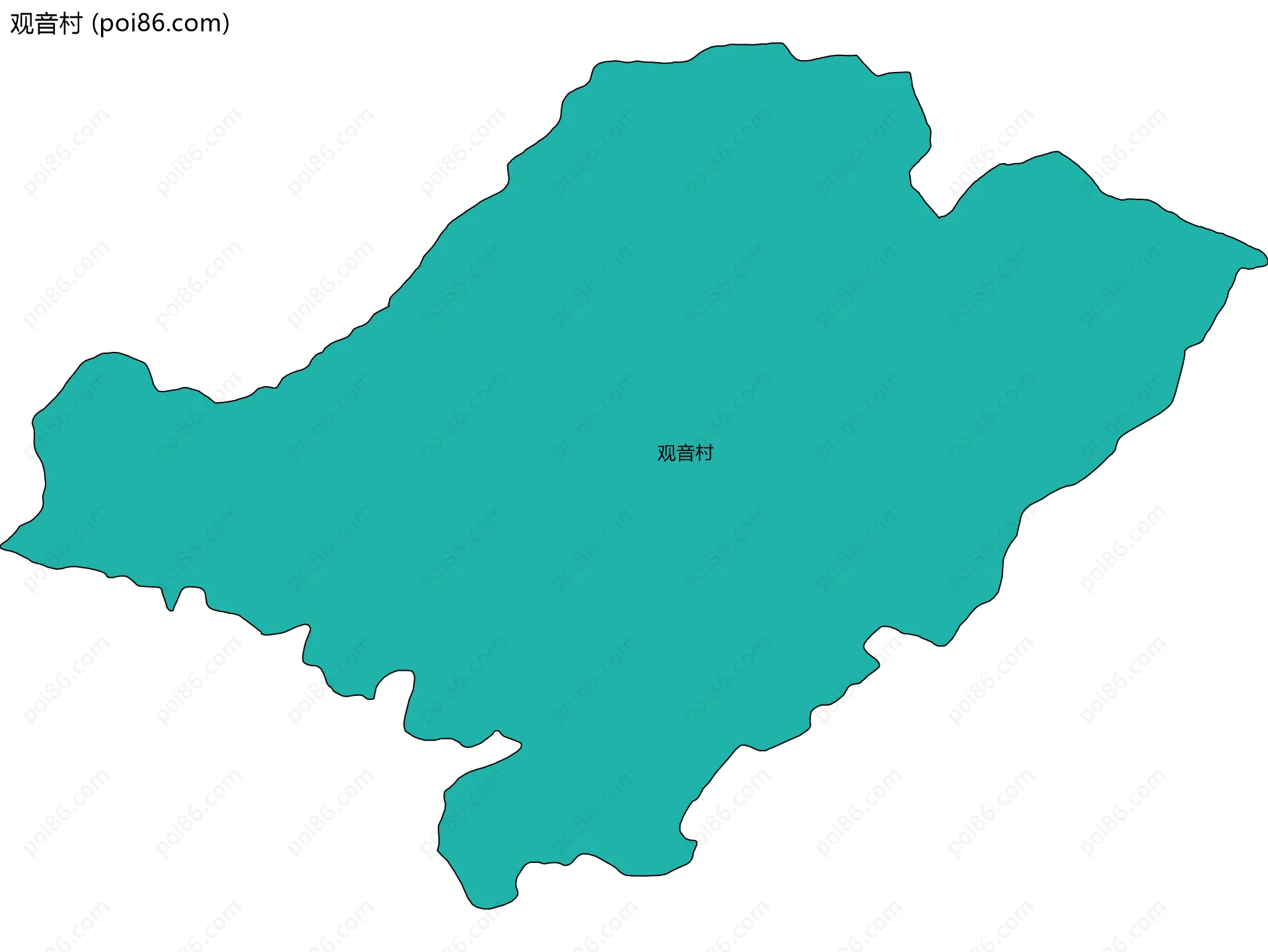 观音村边界地图