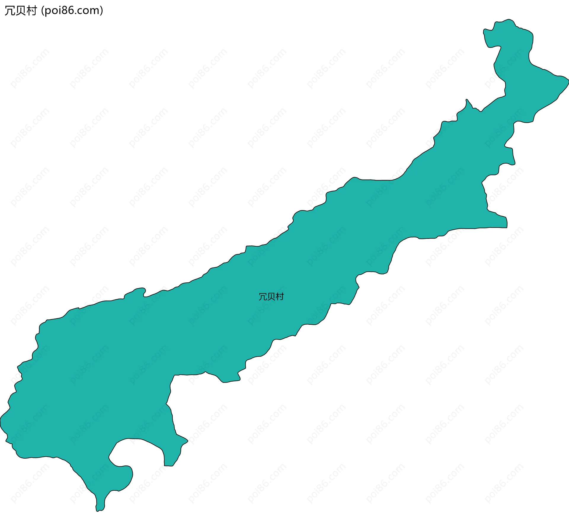 冗贝村边界地图