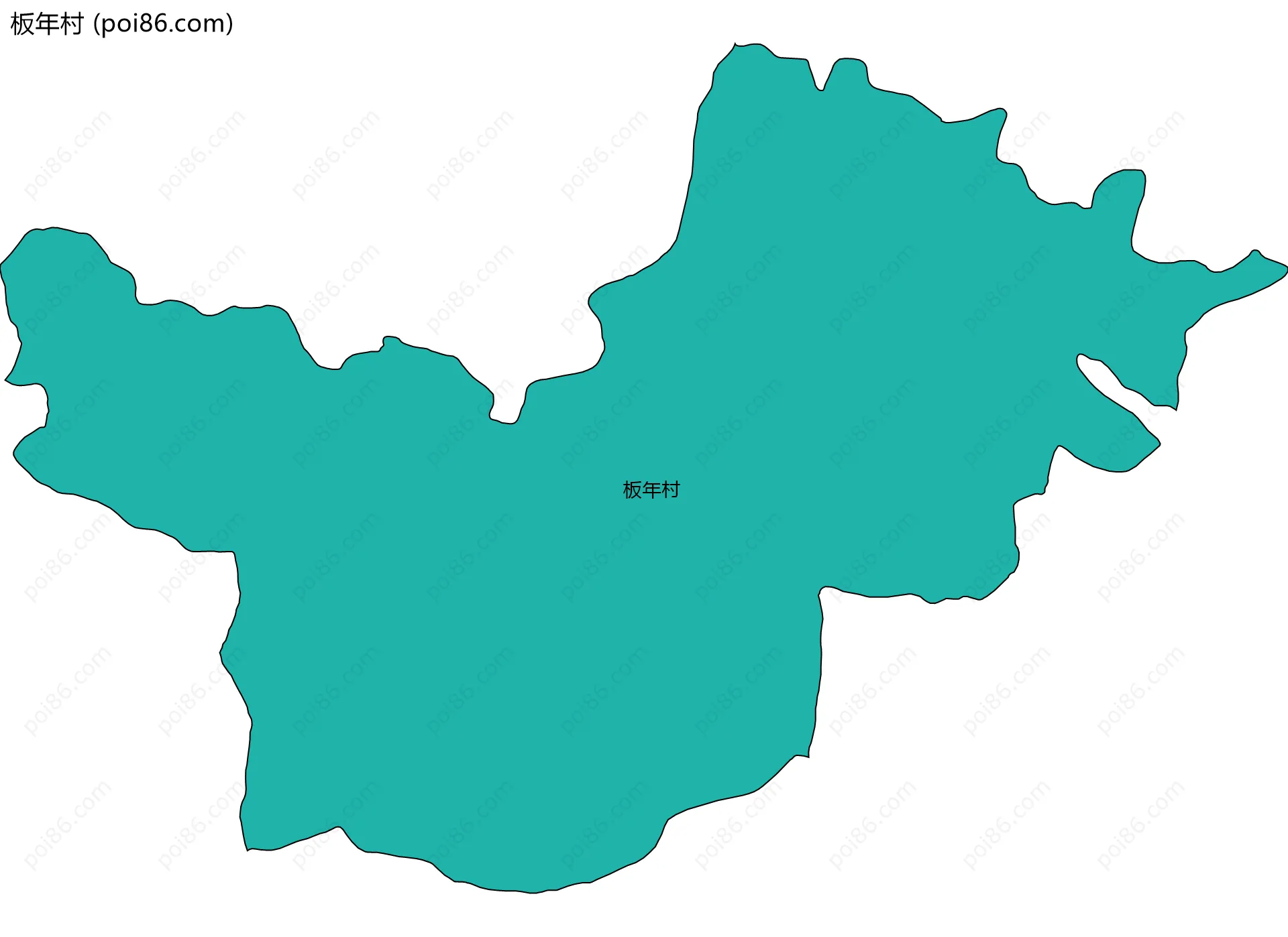 板年村边界地图