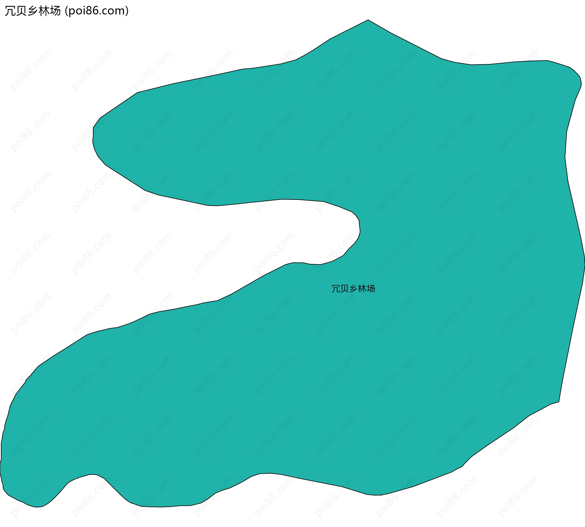 冗贝乡林场边界地图