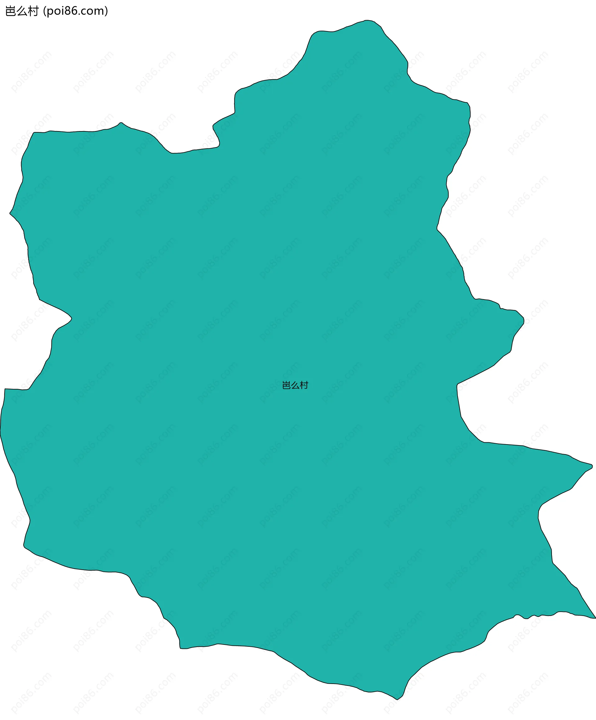 岜么村边界地图