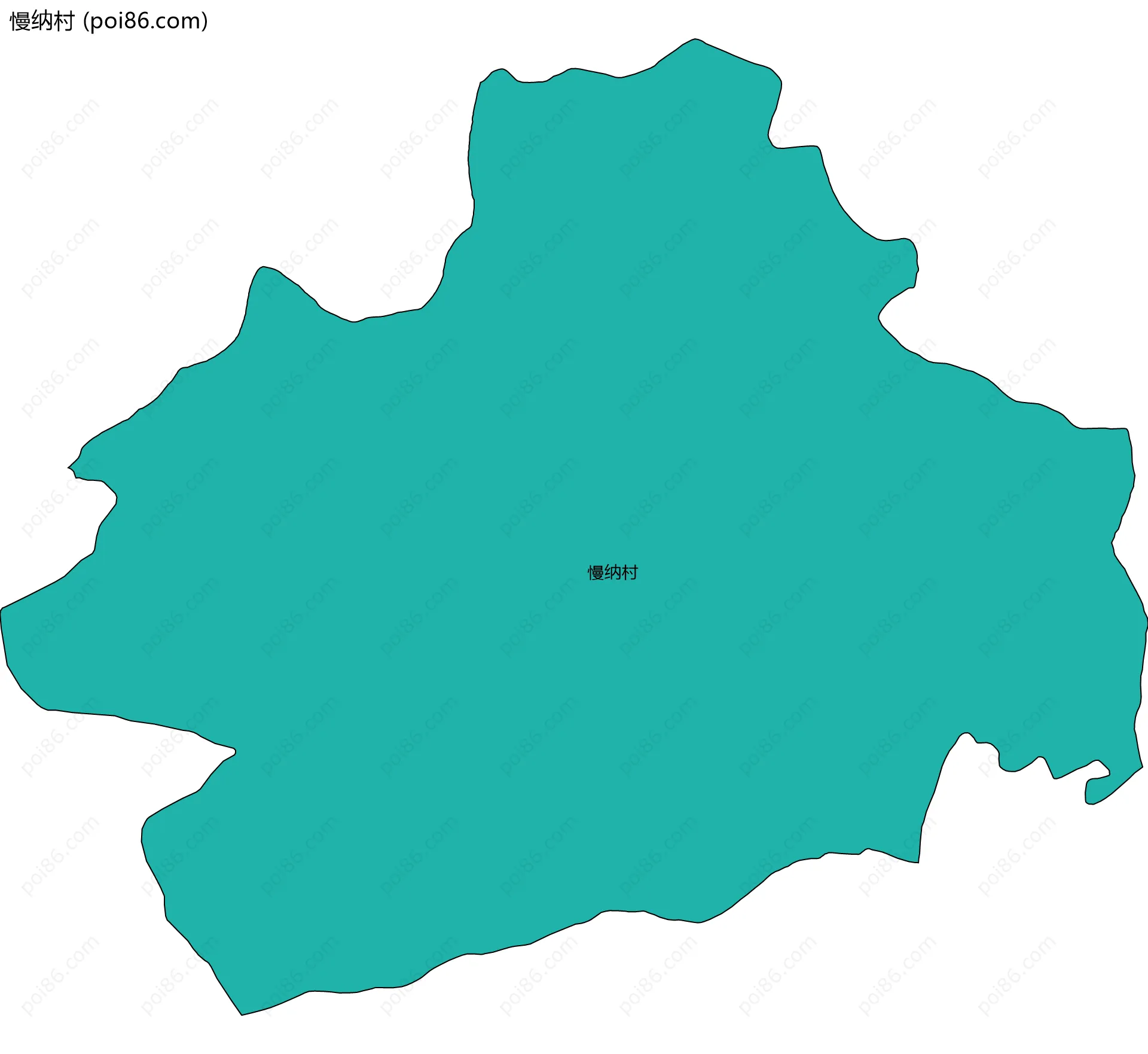 慢纳村边界地图