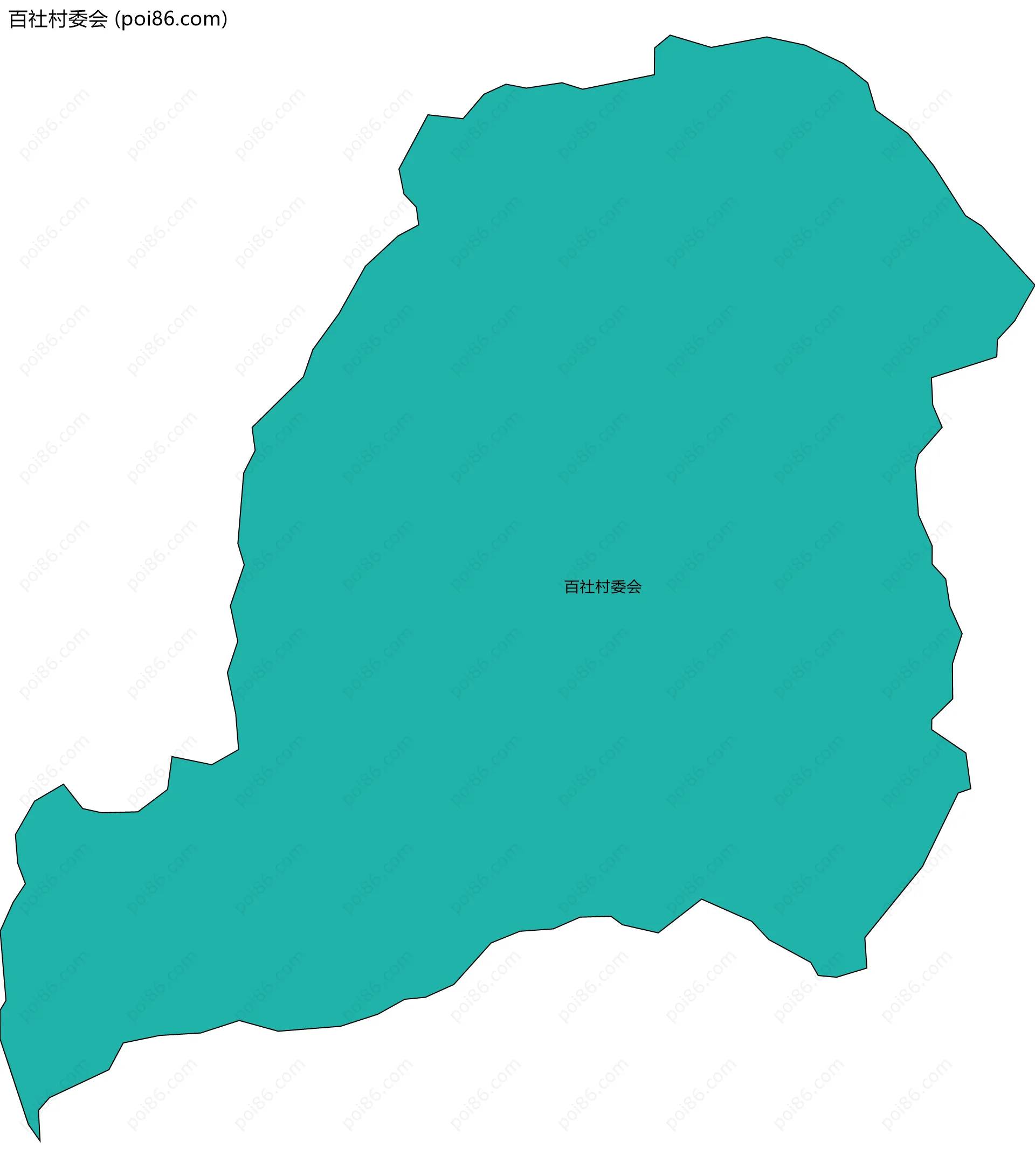 百社村委会边界地图