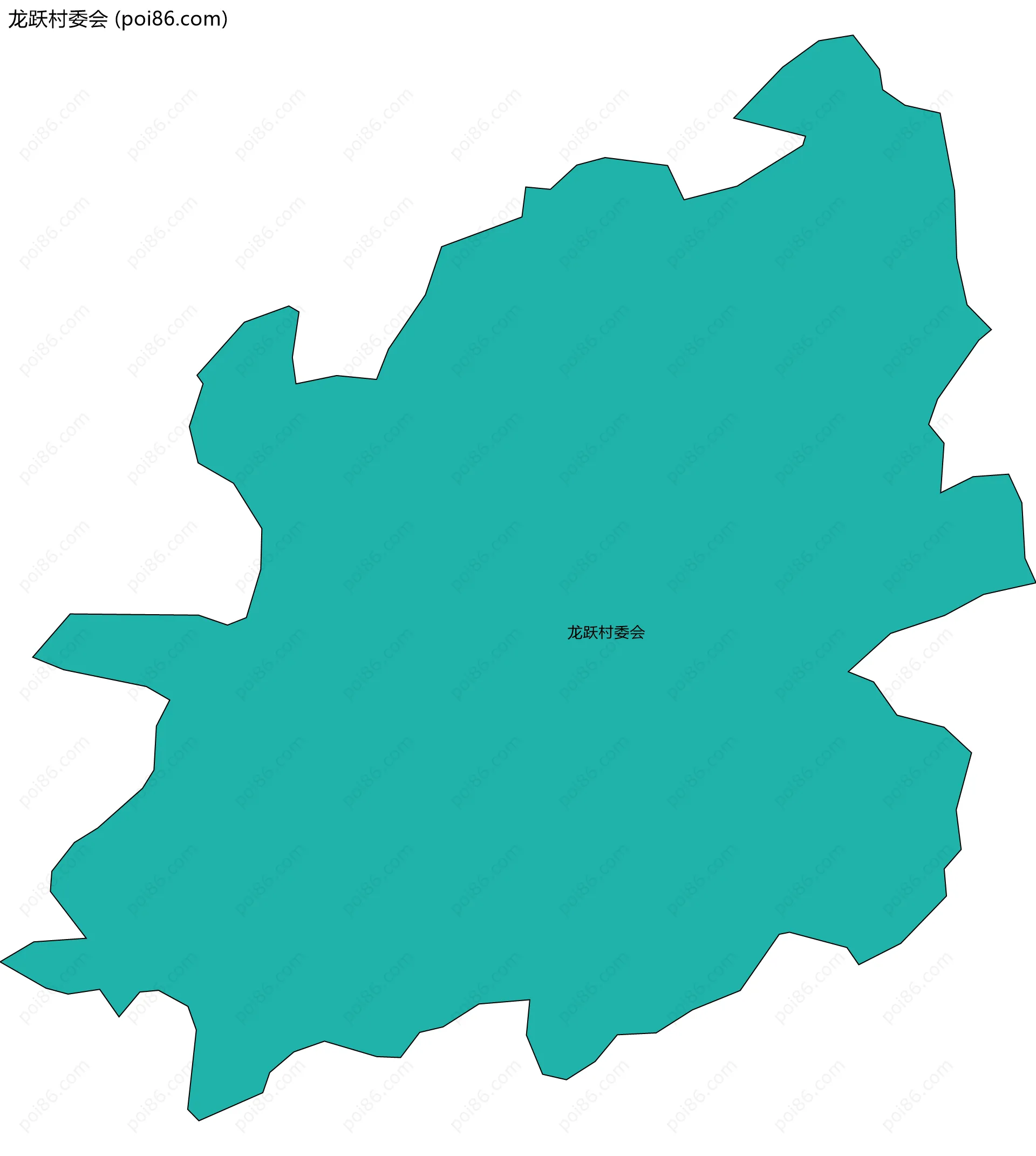 龙跃村委会边界地图