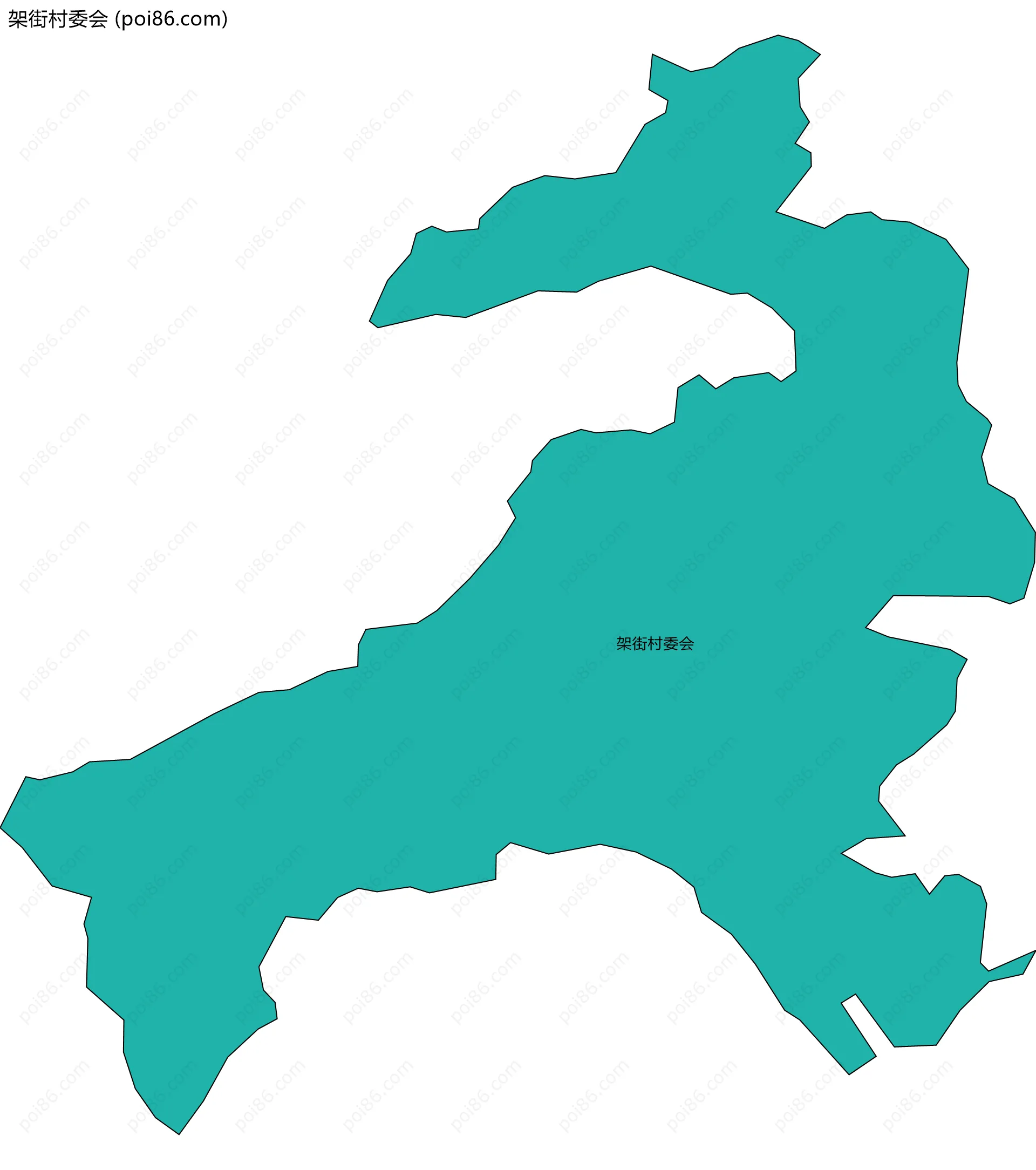 架街村委会边界地图