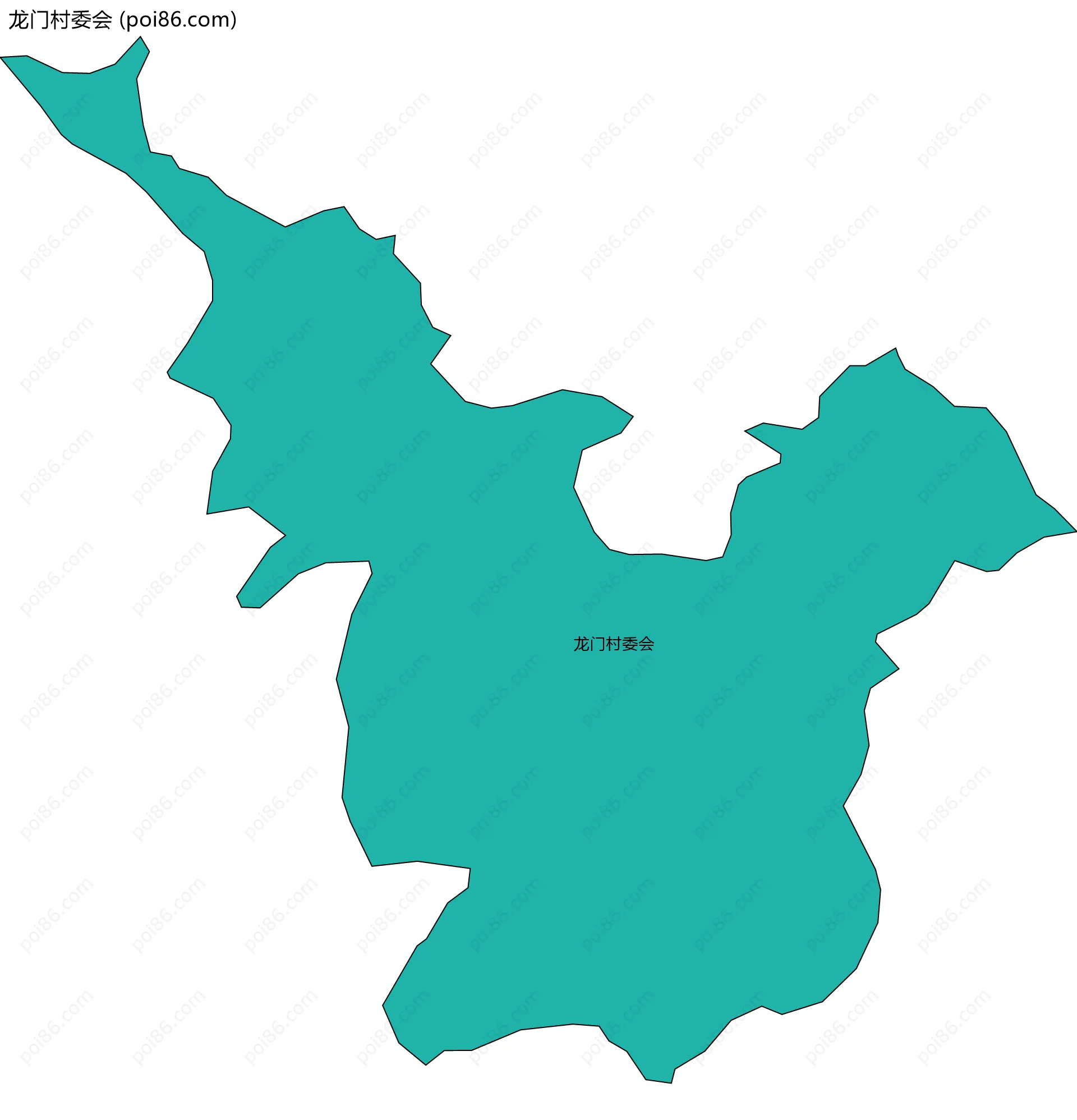 龙门村委会边界地图