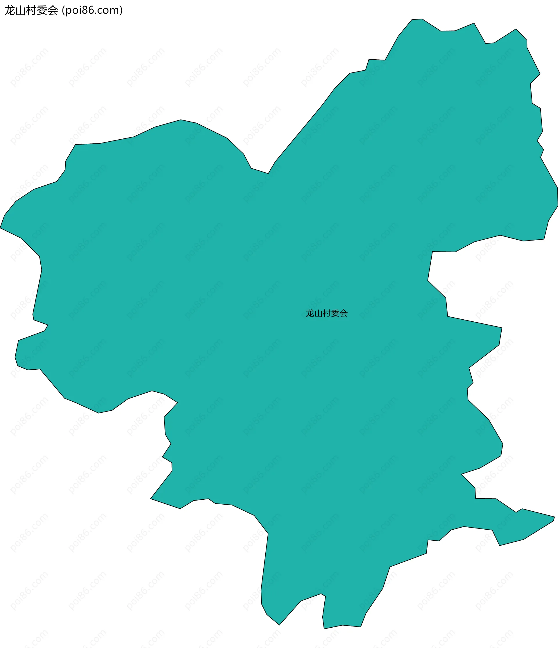 龙山村委会边界地图