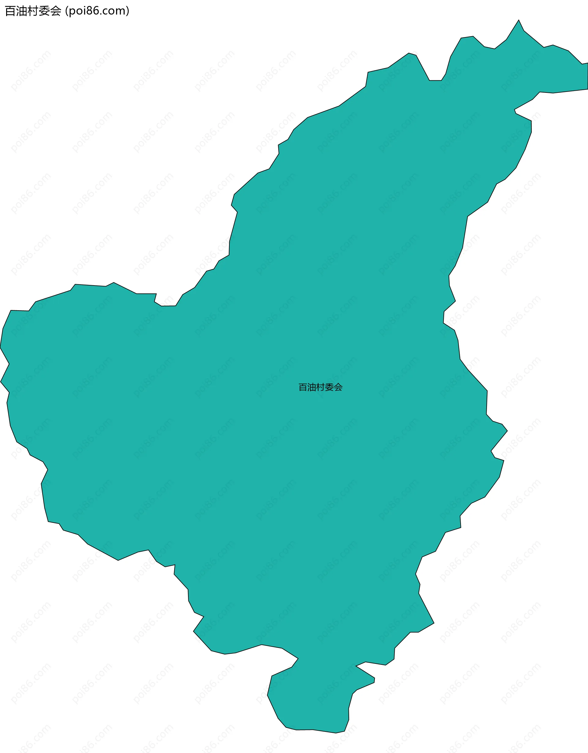 百油村委会边界地图