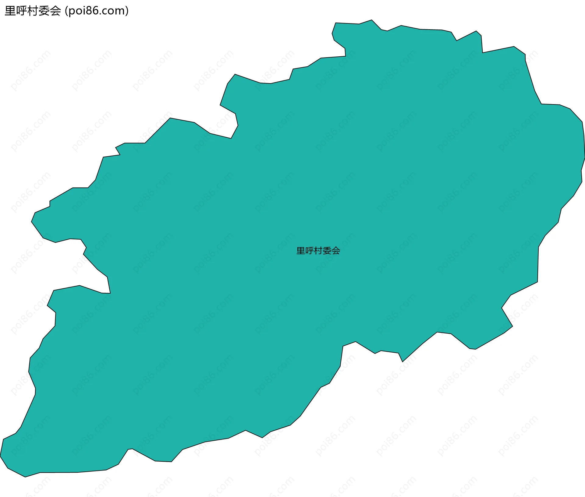 里呼村委会边界地图