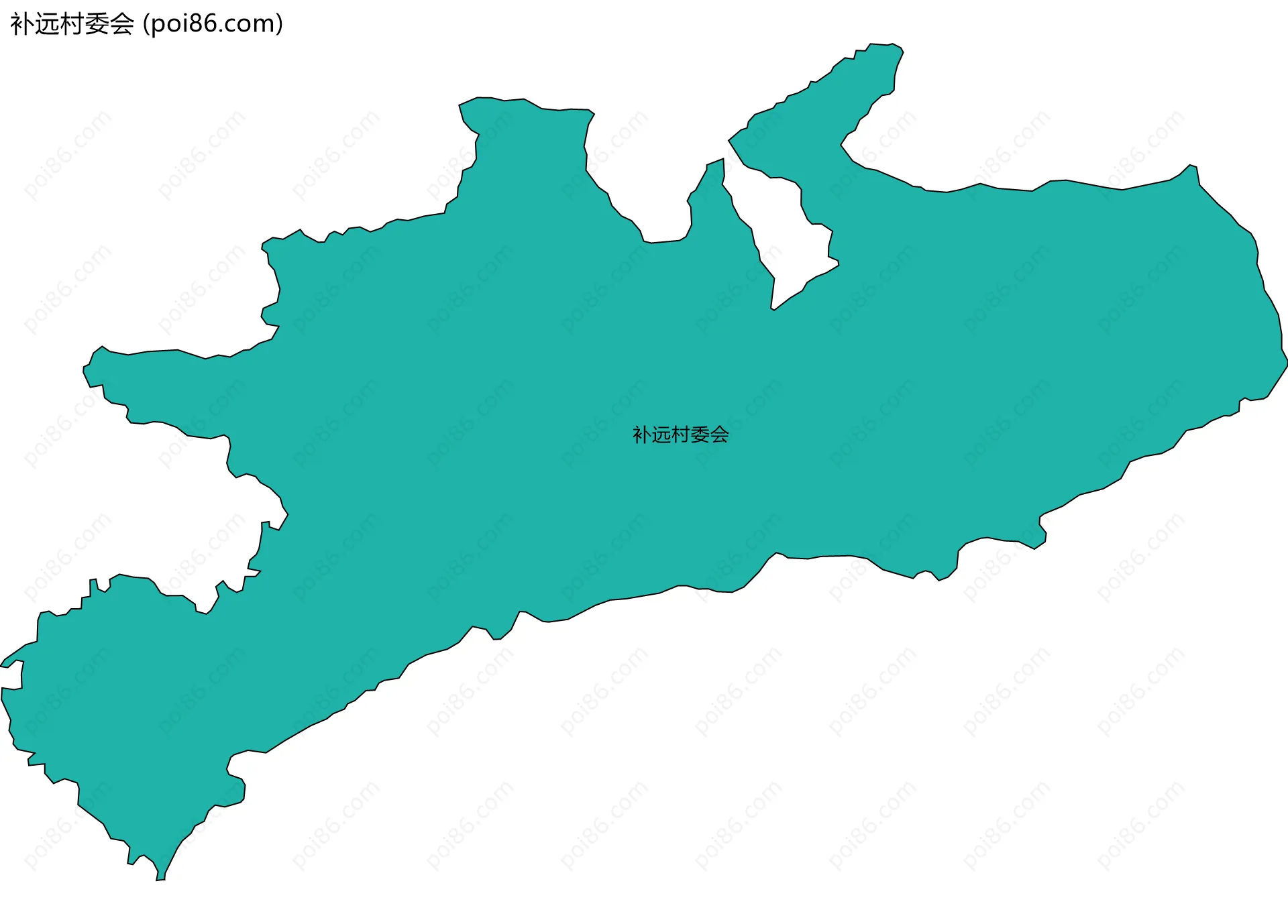 补远村委会边界地图
