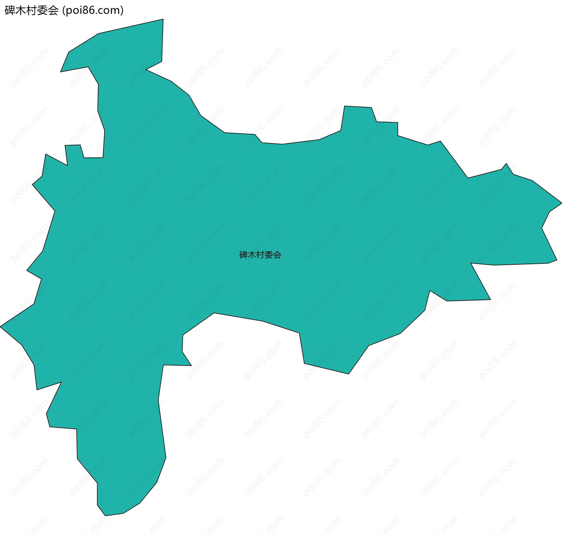 碑木村委会边界地图