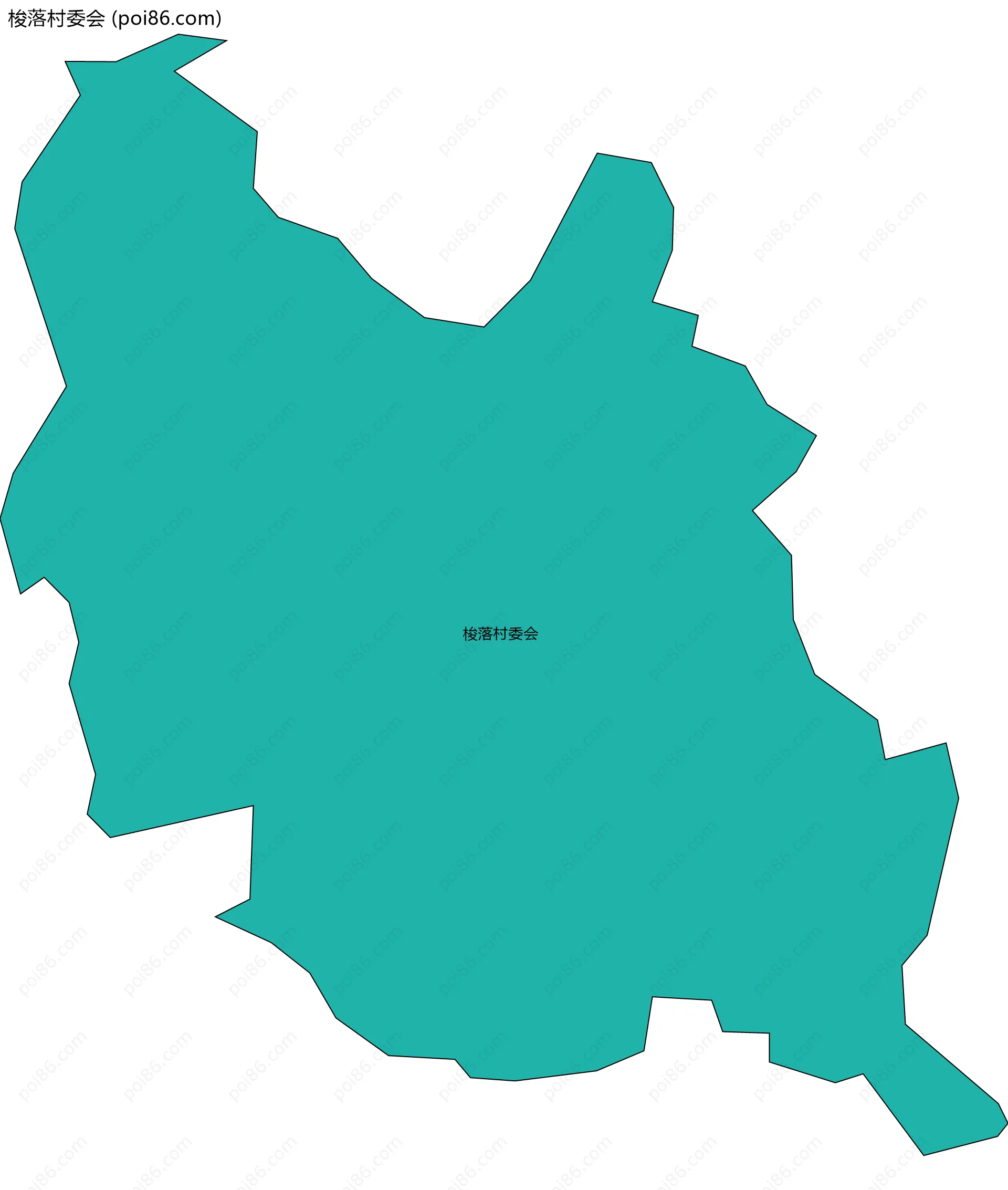 梭落村委会边界地图