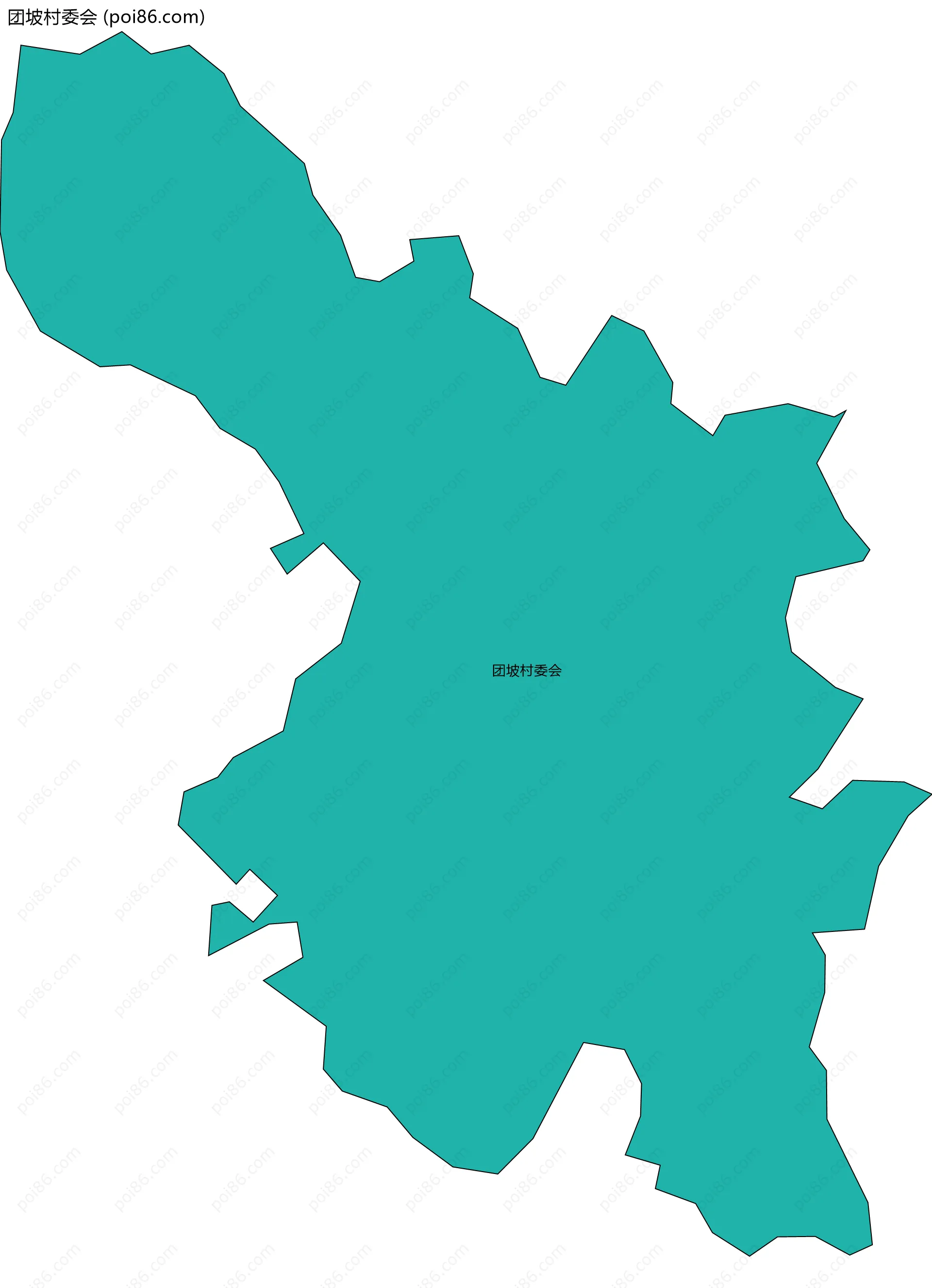 团坡村委会边界地图