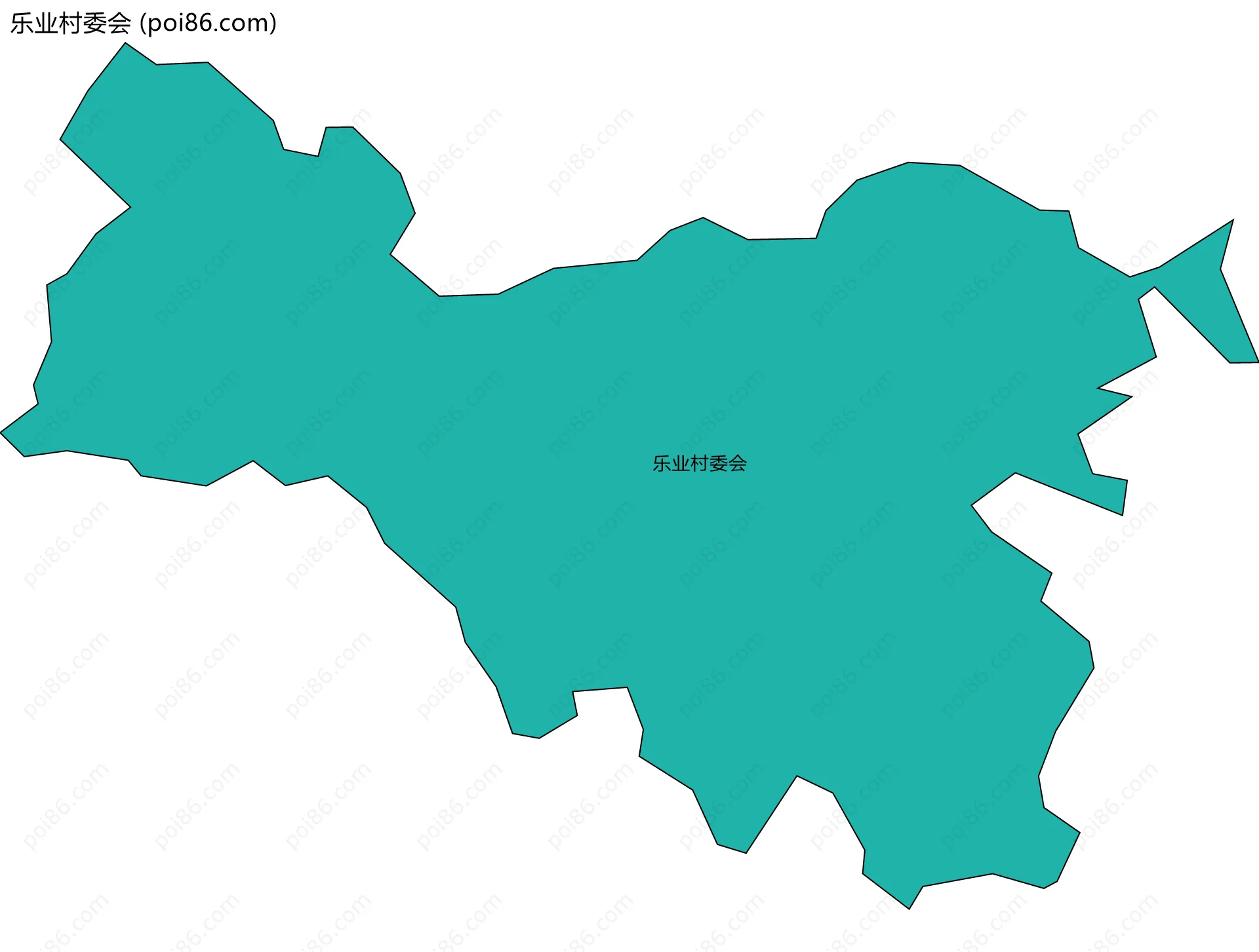 乐业村委会边界地图