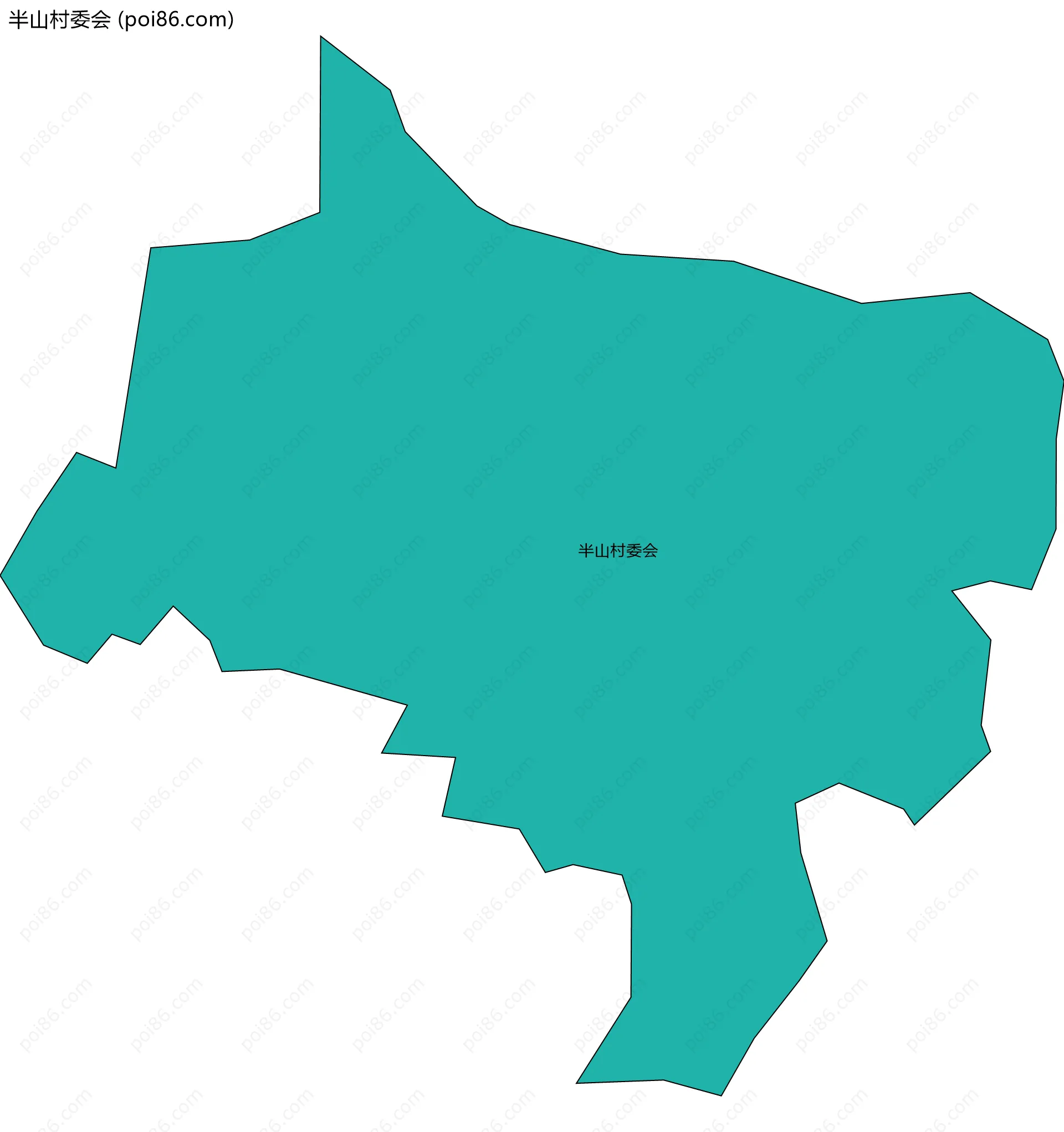 半山村委会边界地图