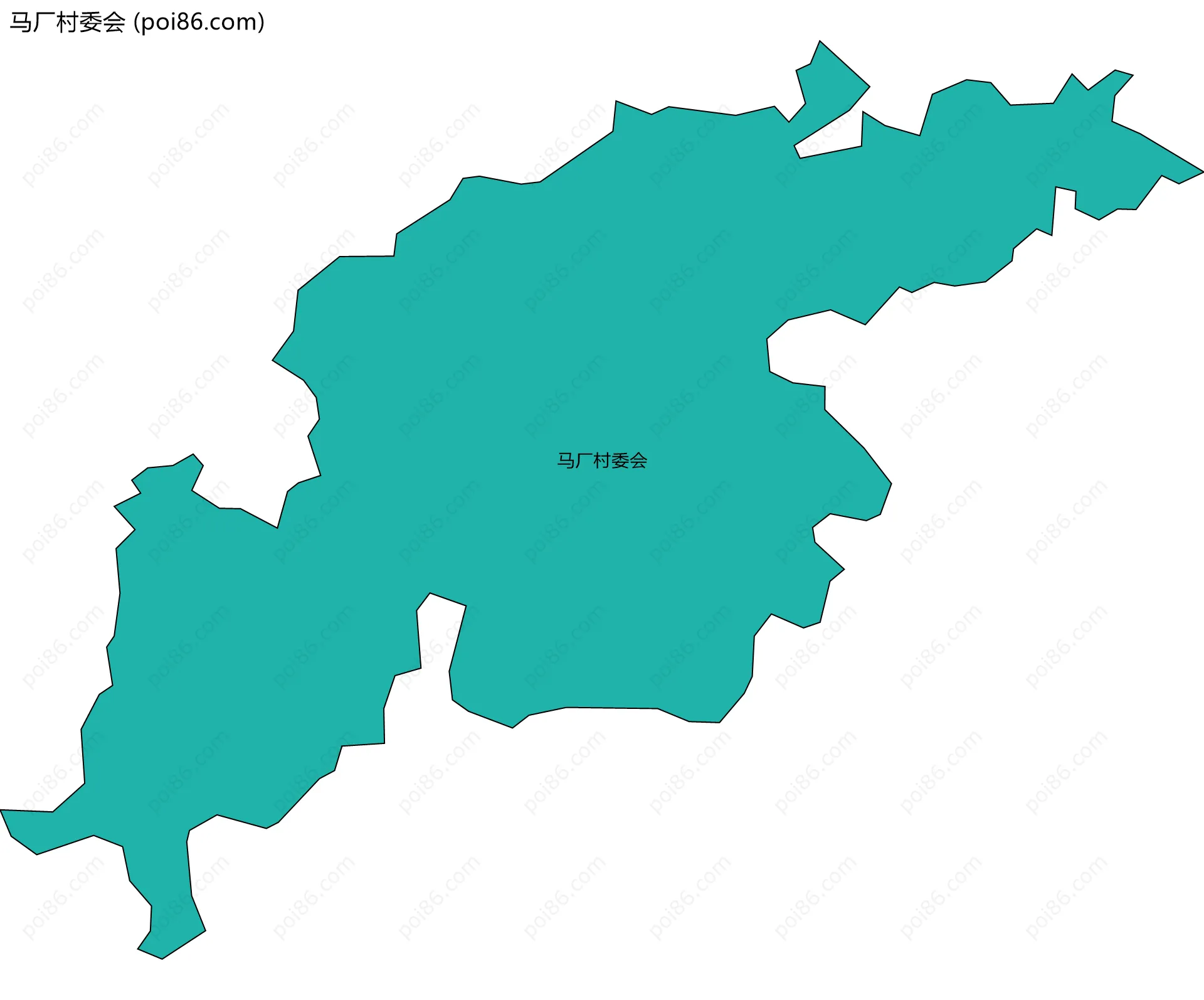 马厂村委会边界地图