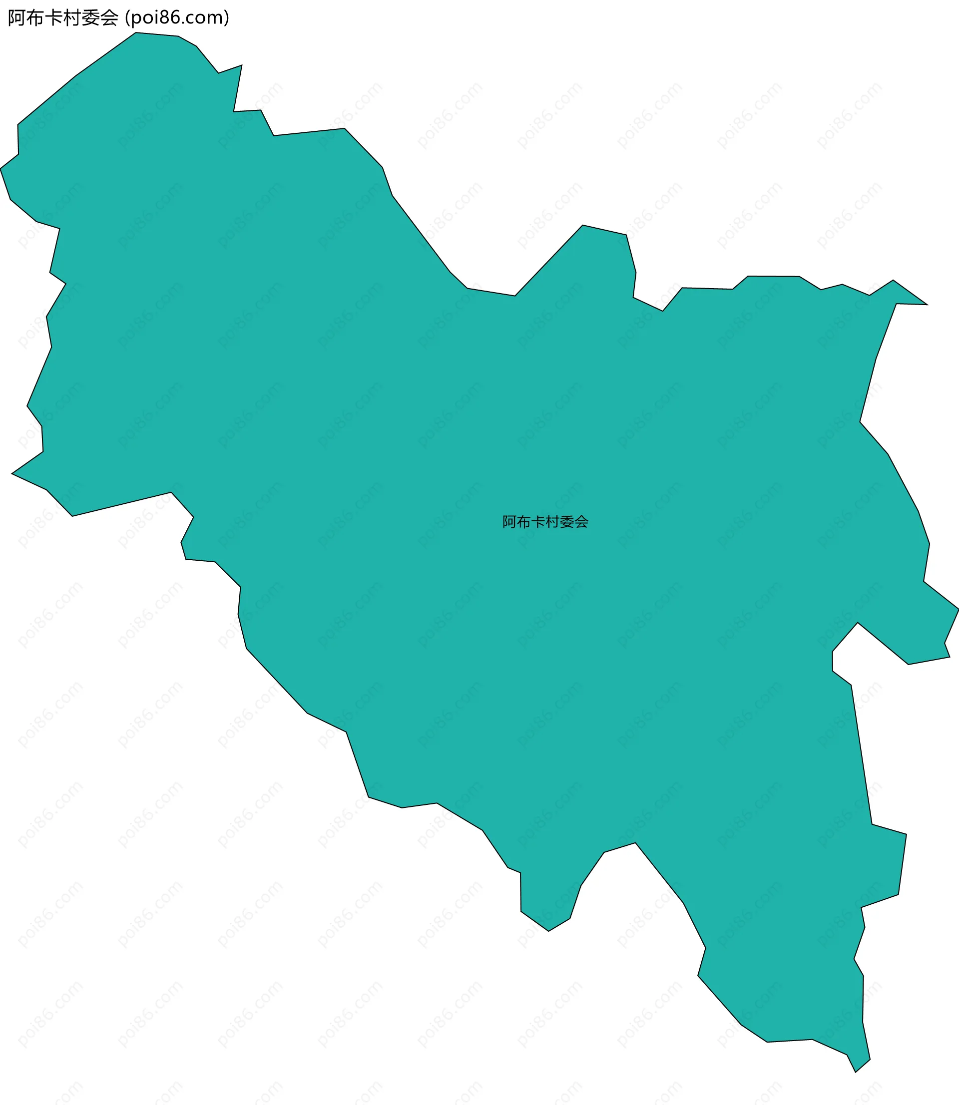 阿布卡村委会边界地图