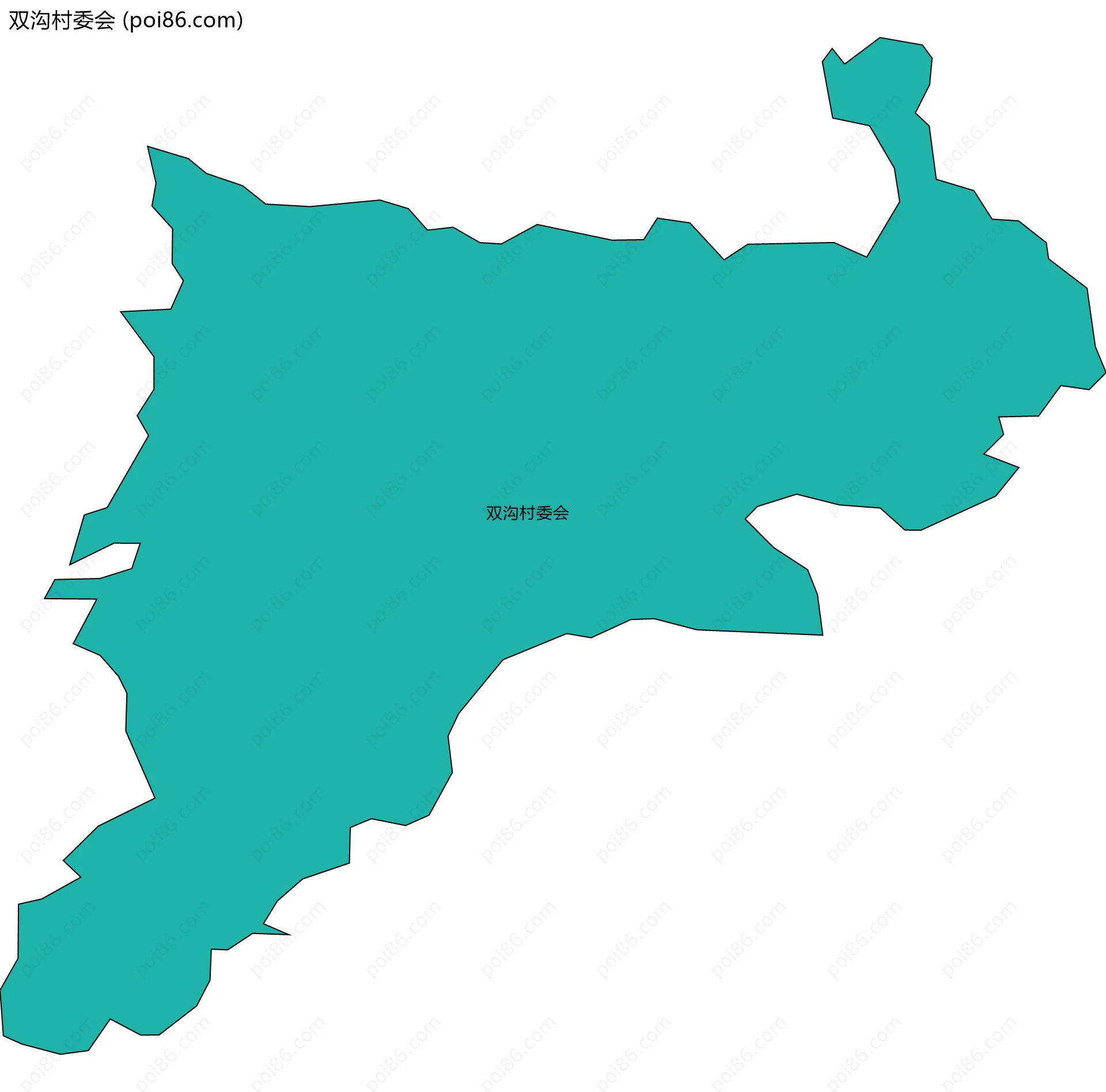 双沟村委会边界地图