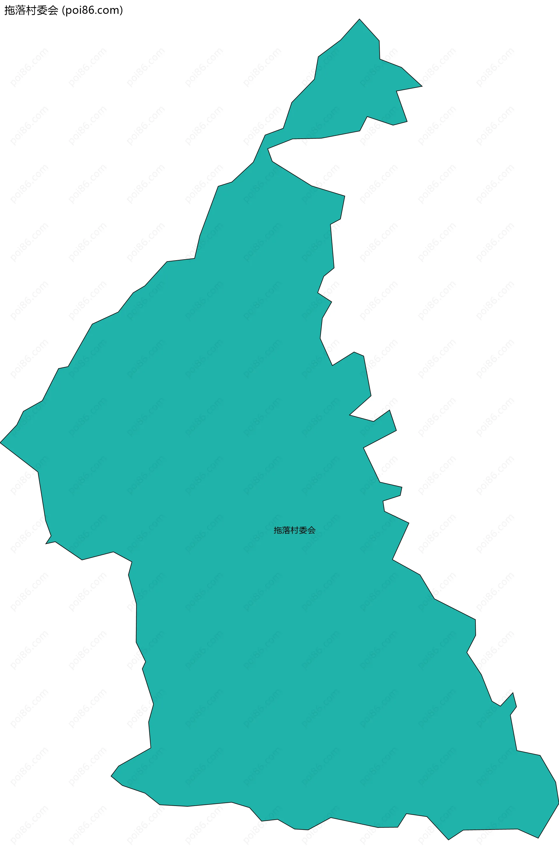 拖落村委会边界地图