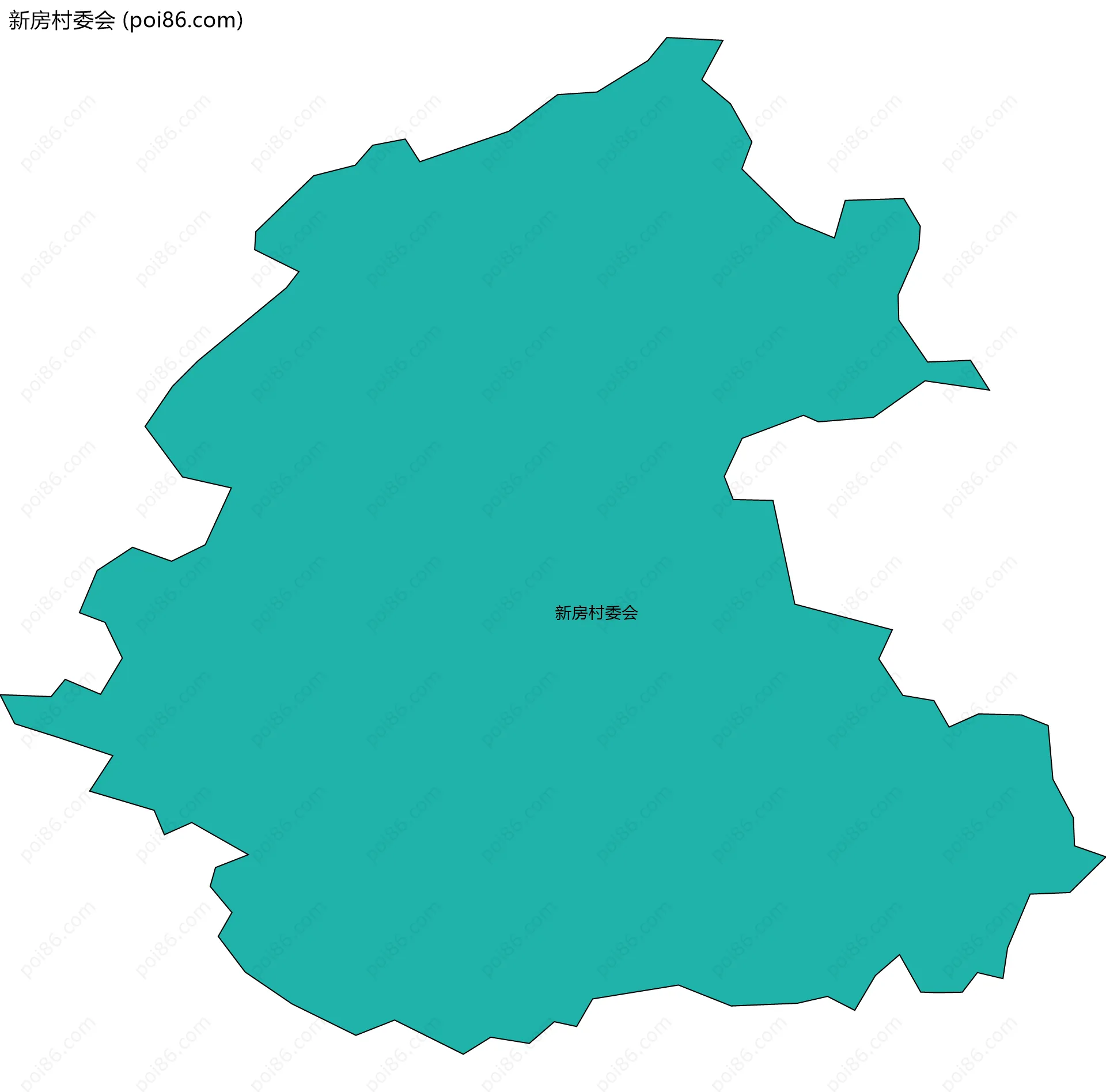 新房村委会边界地图
