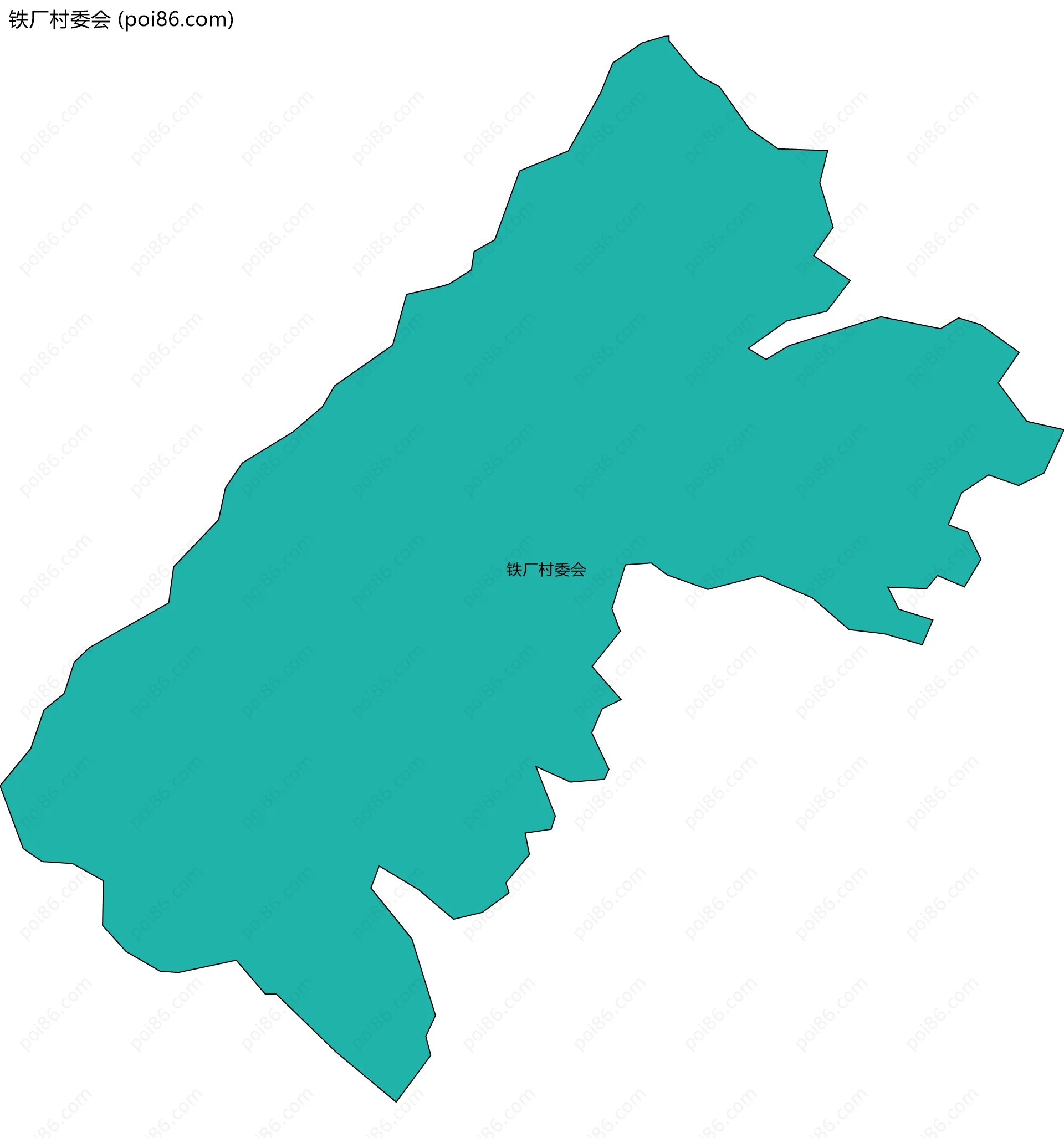 铁厂村委会边界地图