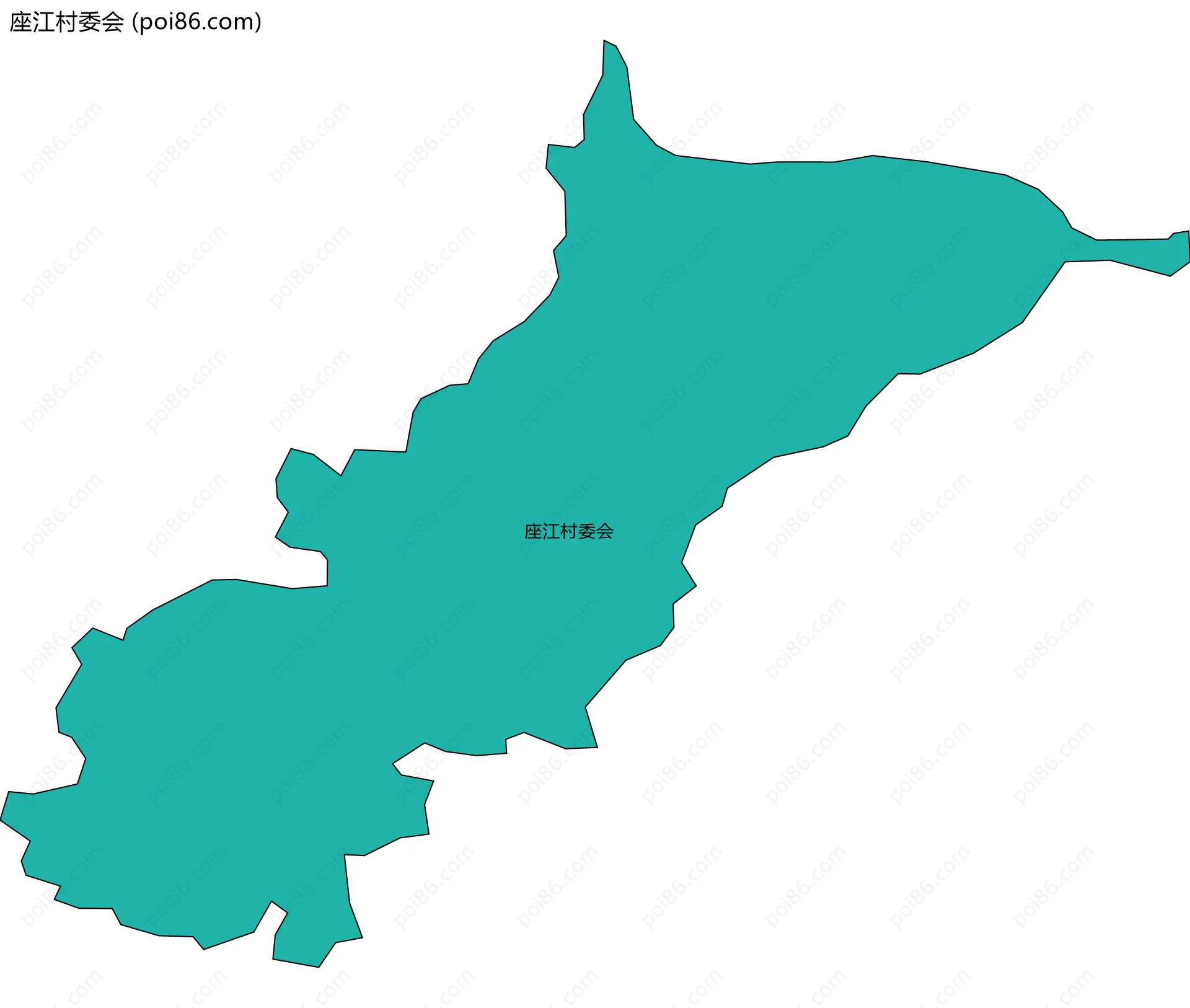 座江村委会边界地图