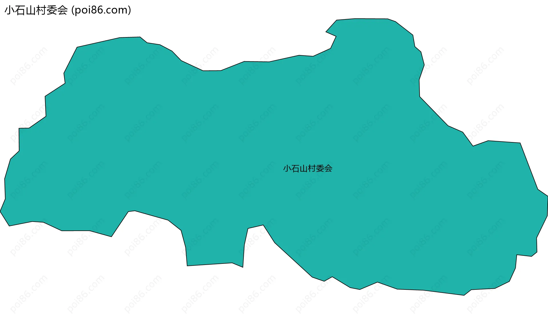 小石山村委会边界地图