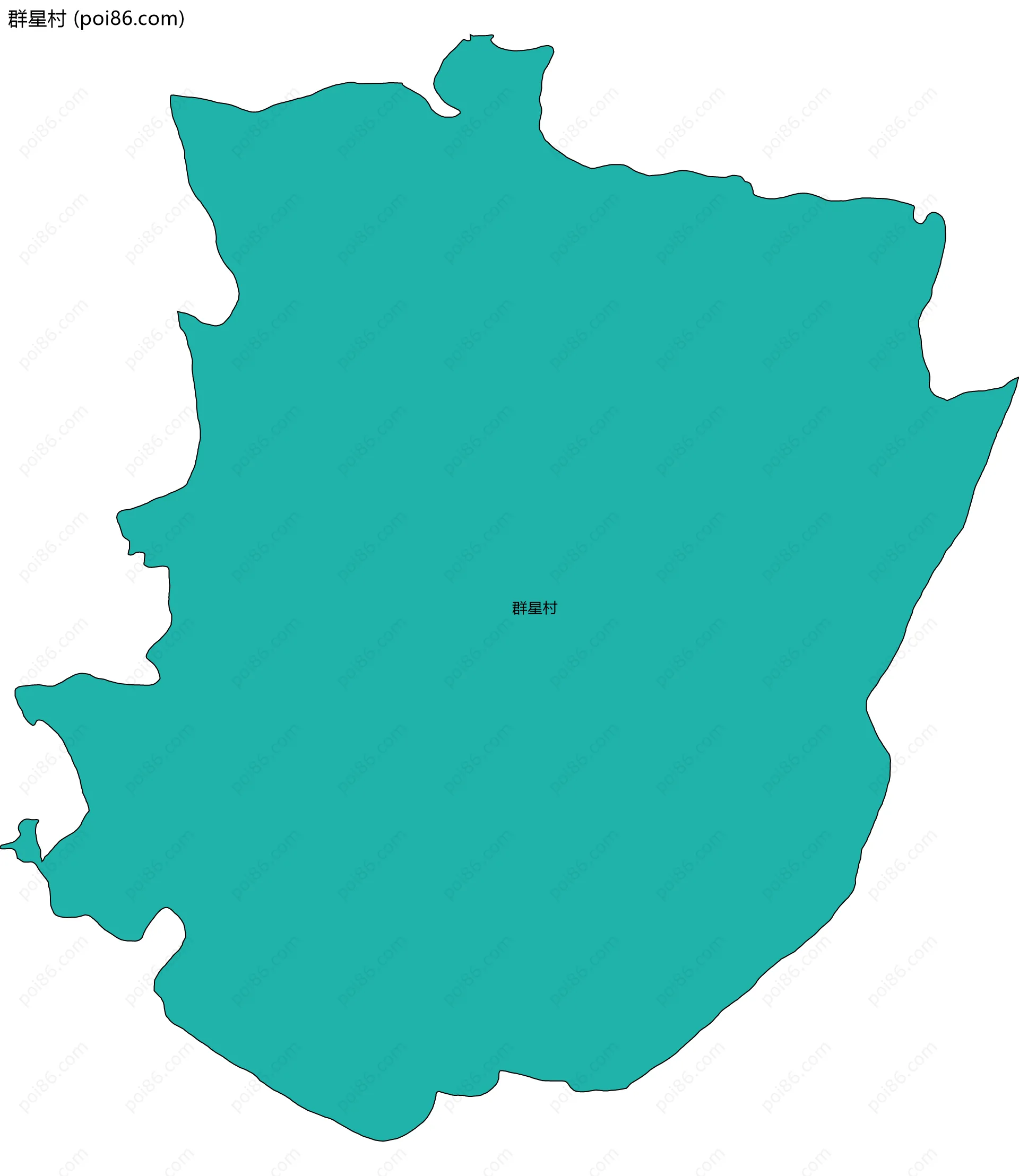 群星村边界地图