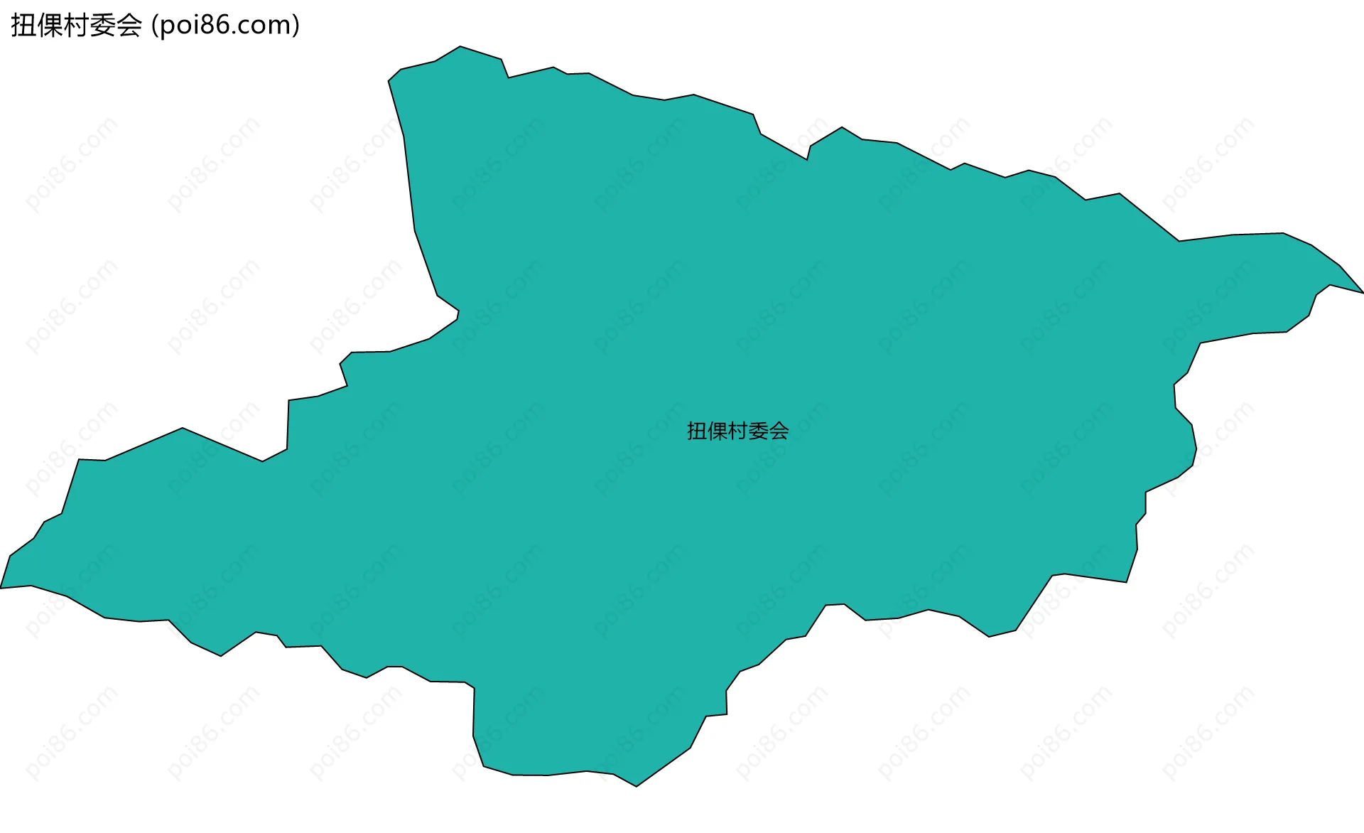 扭倮村委会边界地图