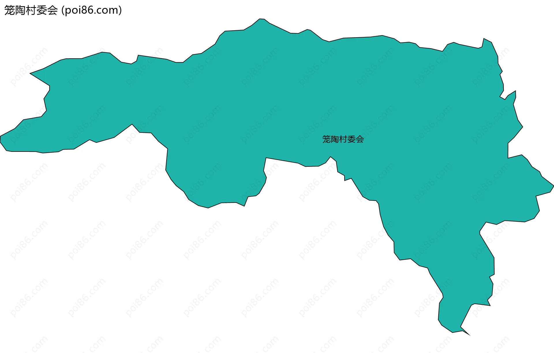 笼陶村委会边界地图