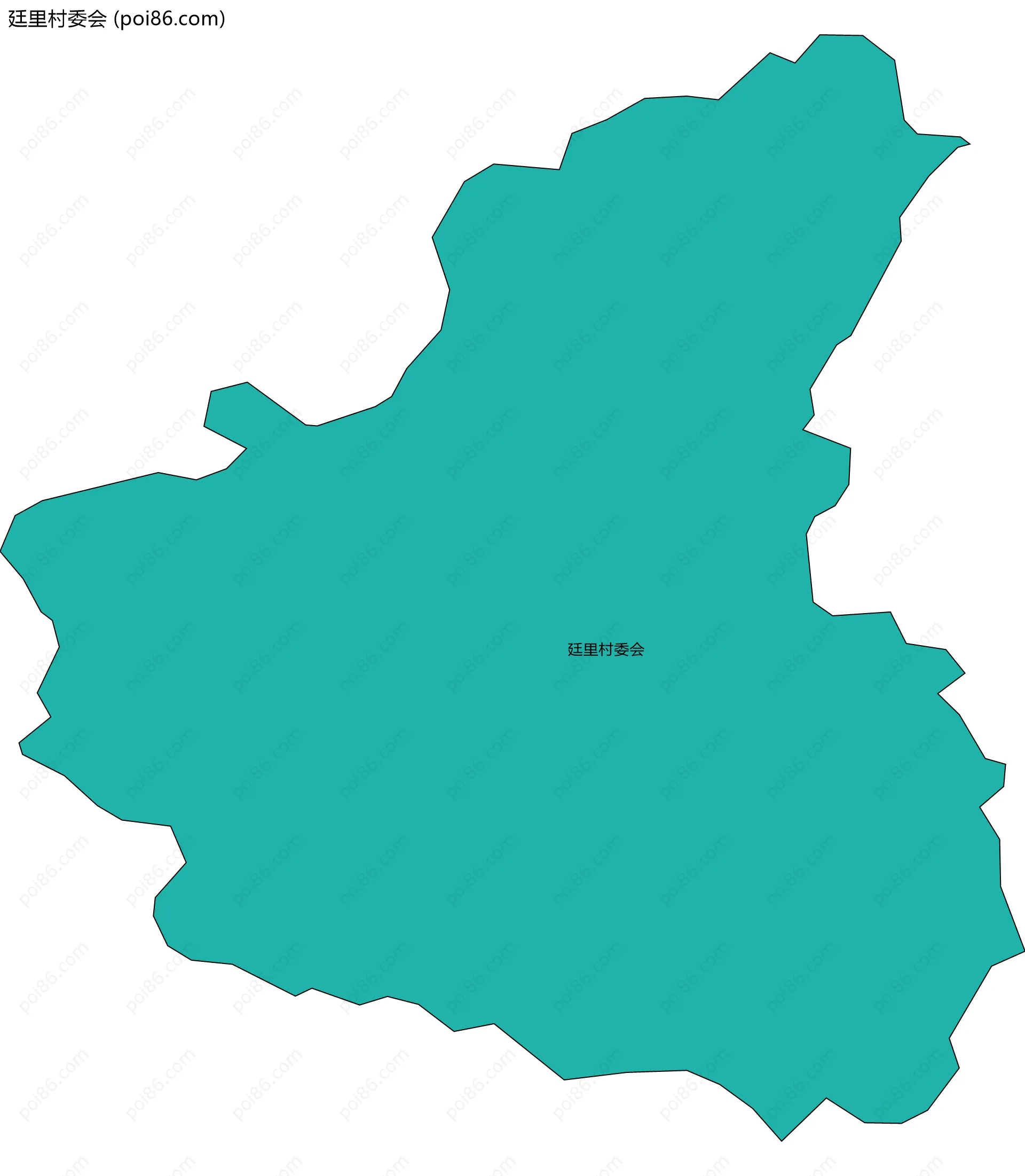 廷里村委会边界地图