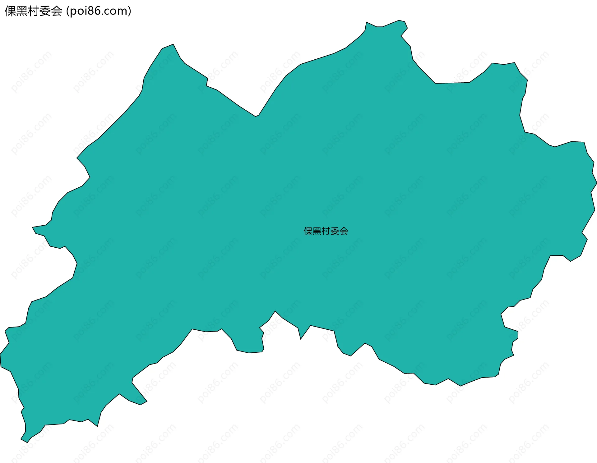 倮黑村委会边界地图