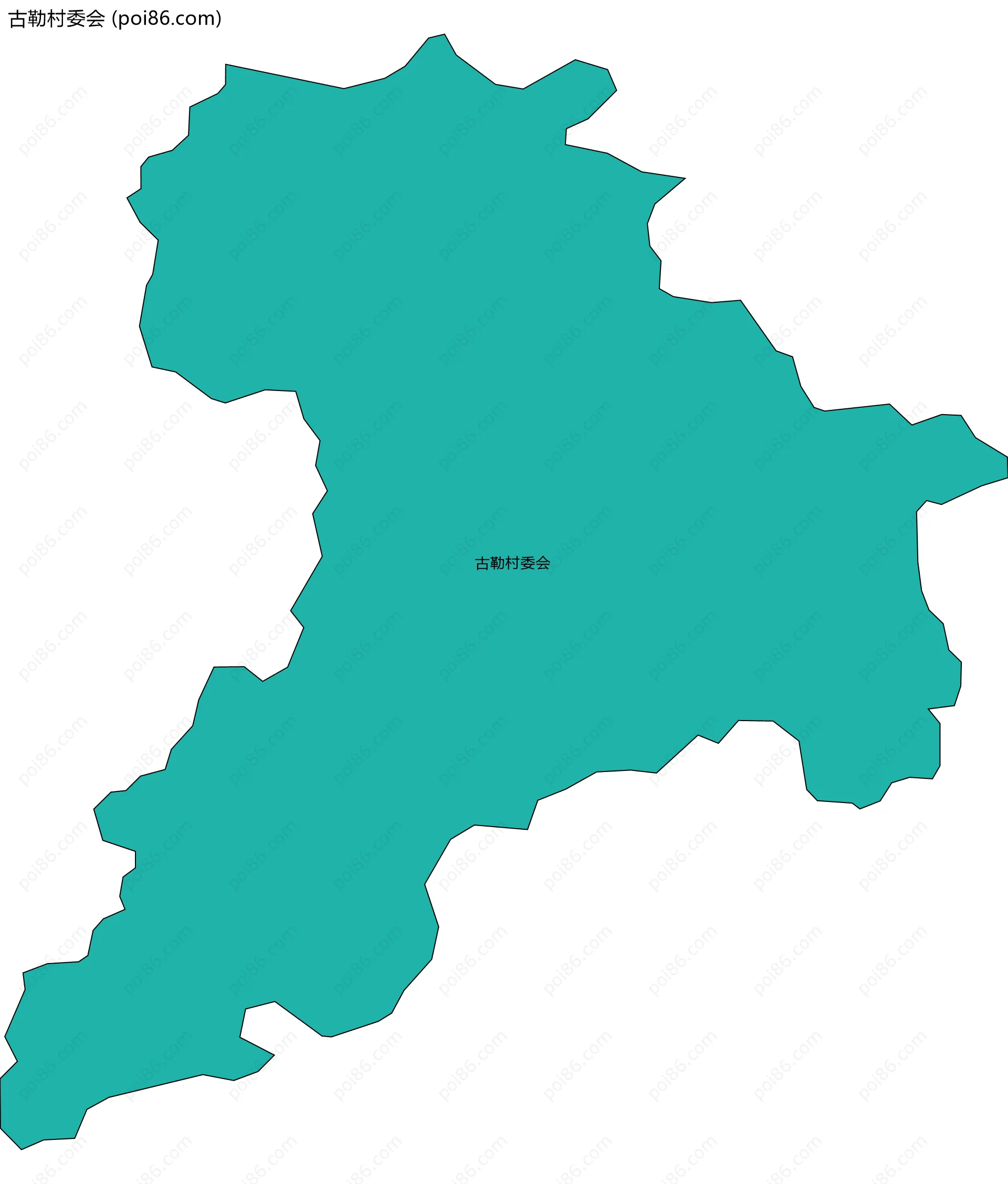 古勒村委会边界地图