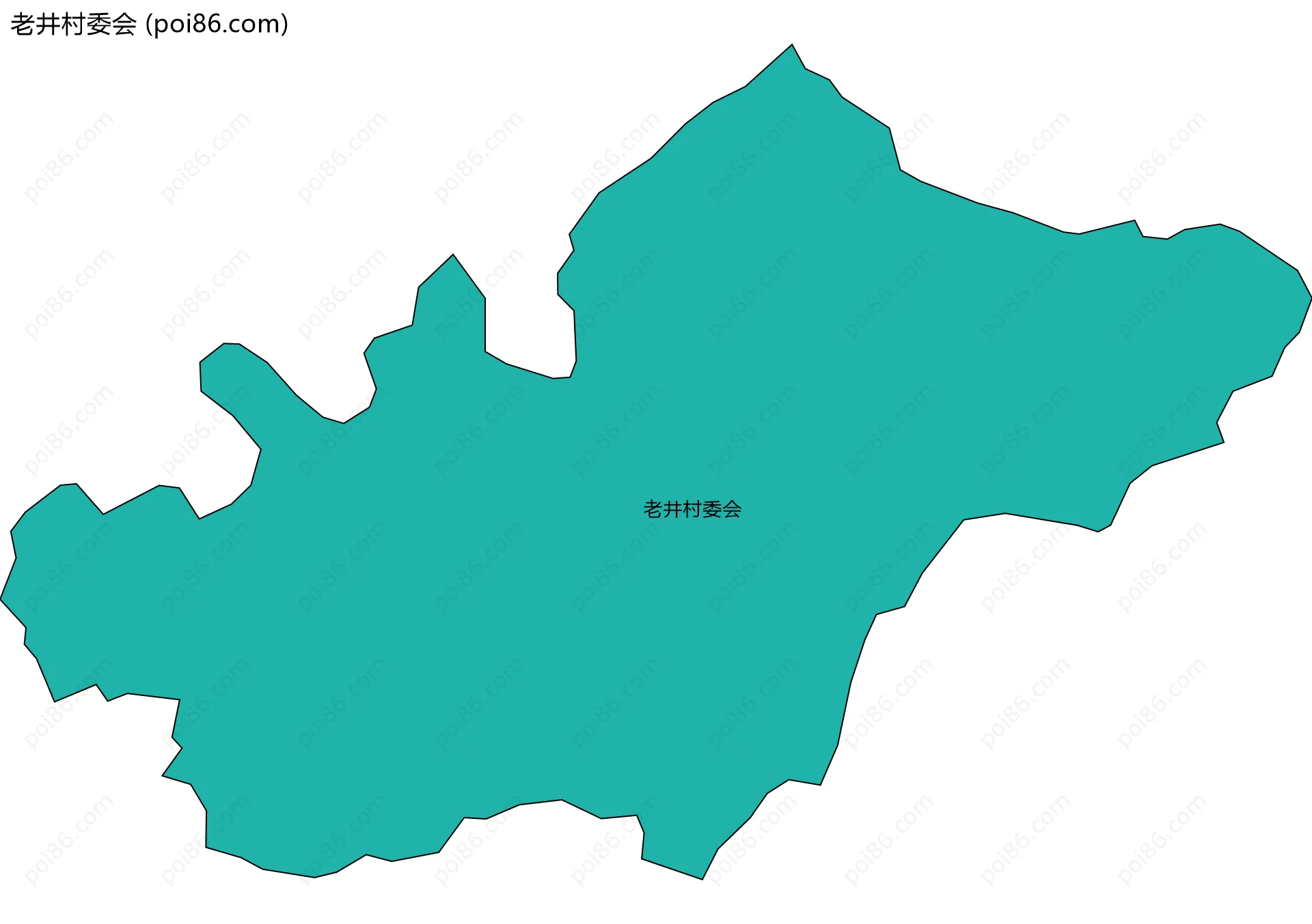 老井村委会边界地图