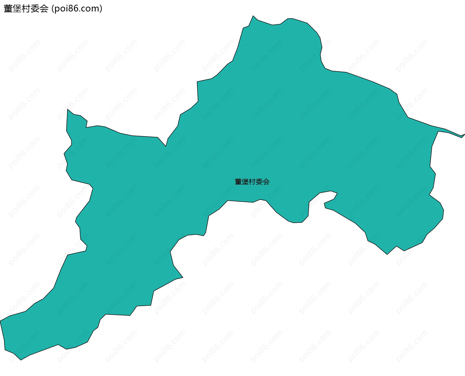 董堡村委会边界地图