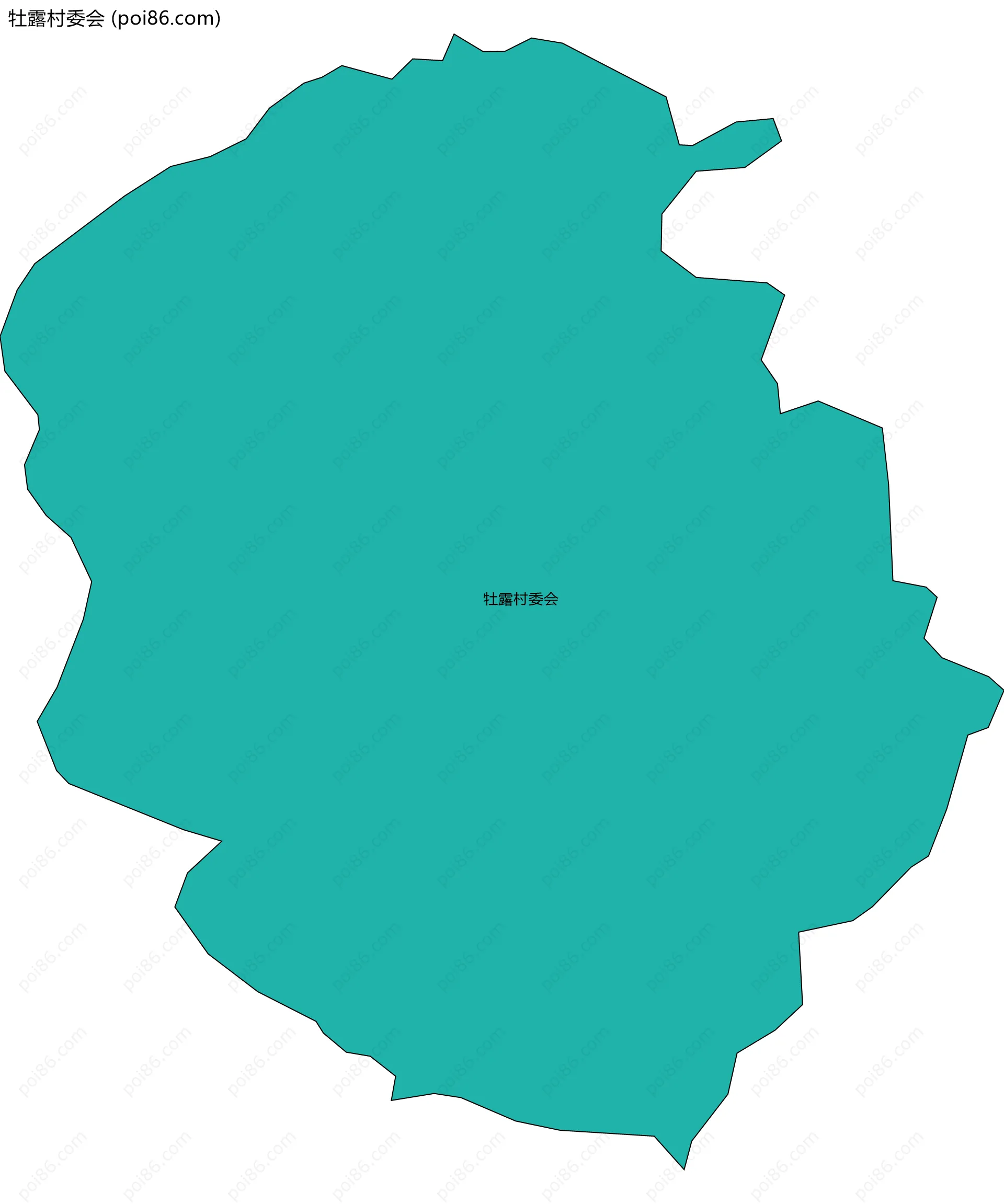 牡露村委会边界地图