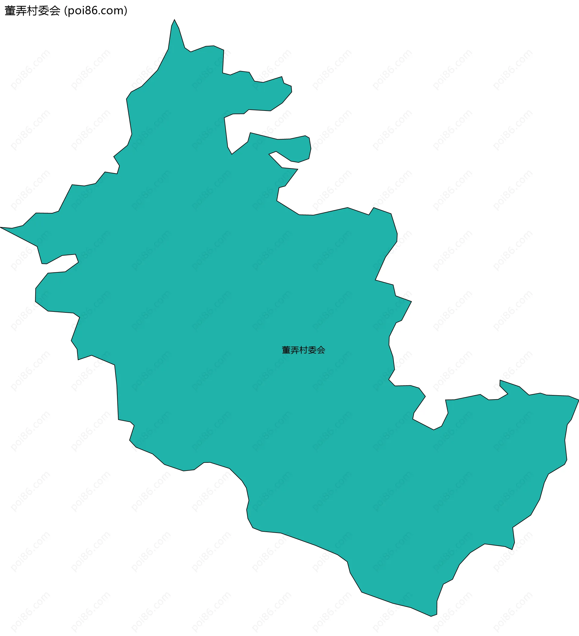 董弄村委会边界地图